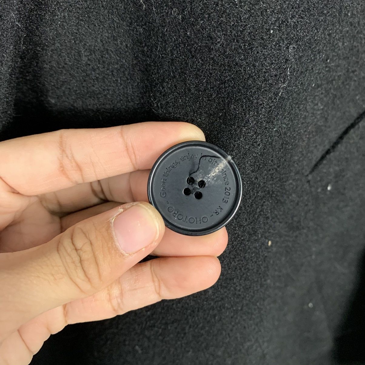 Japanese Brand Japanese Brand Ohotoro Double Breasted Black Coat Size US M / EU 48-50 / 2 - 14 Thumbnail