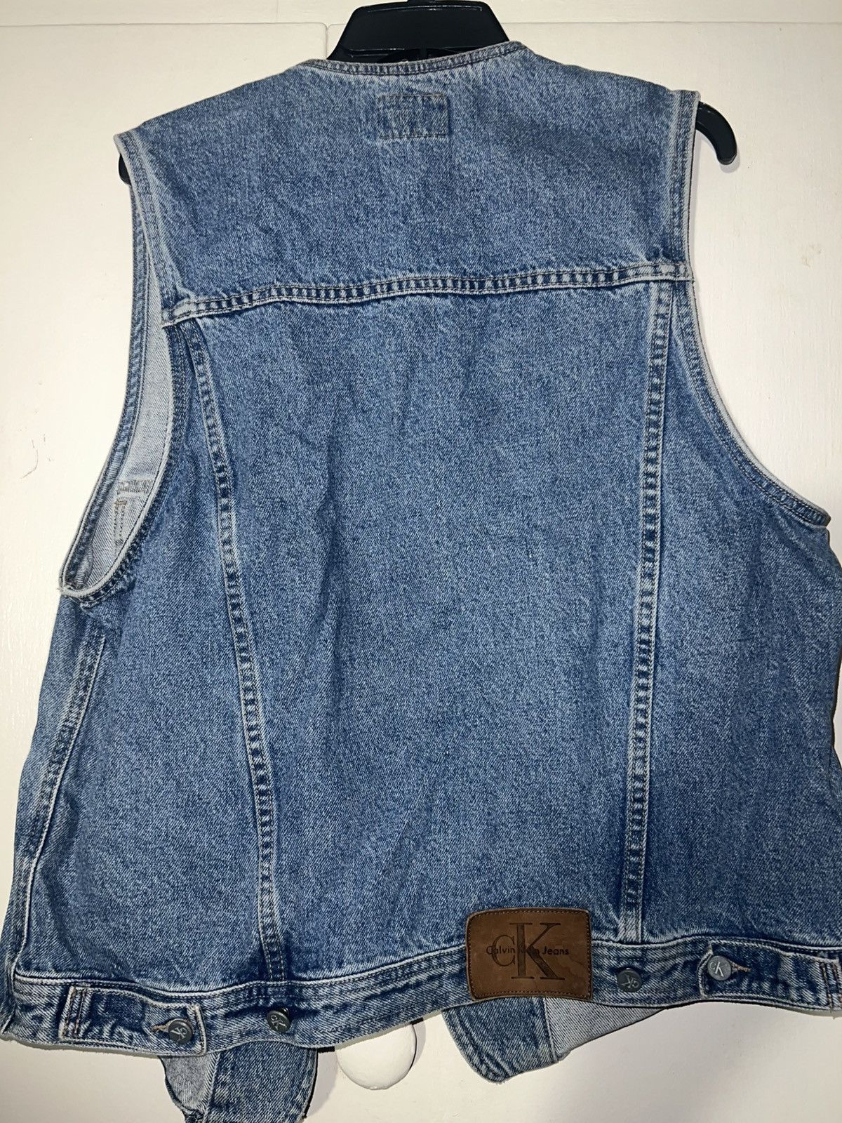 Calvin Klein Calvin Klein Vintage Denim Vest Size US L / EU 52-54 / 3 - 2 Thumbnail