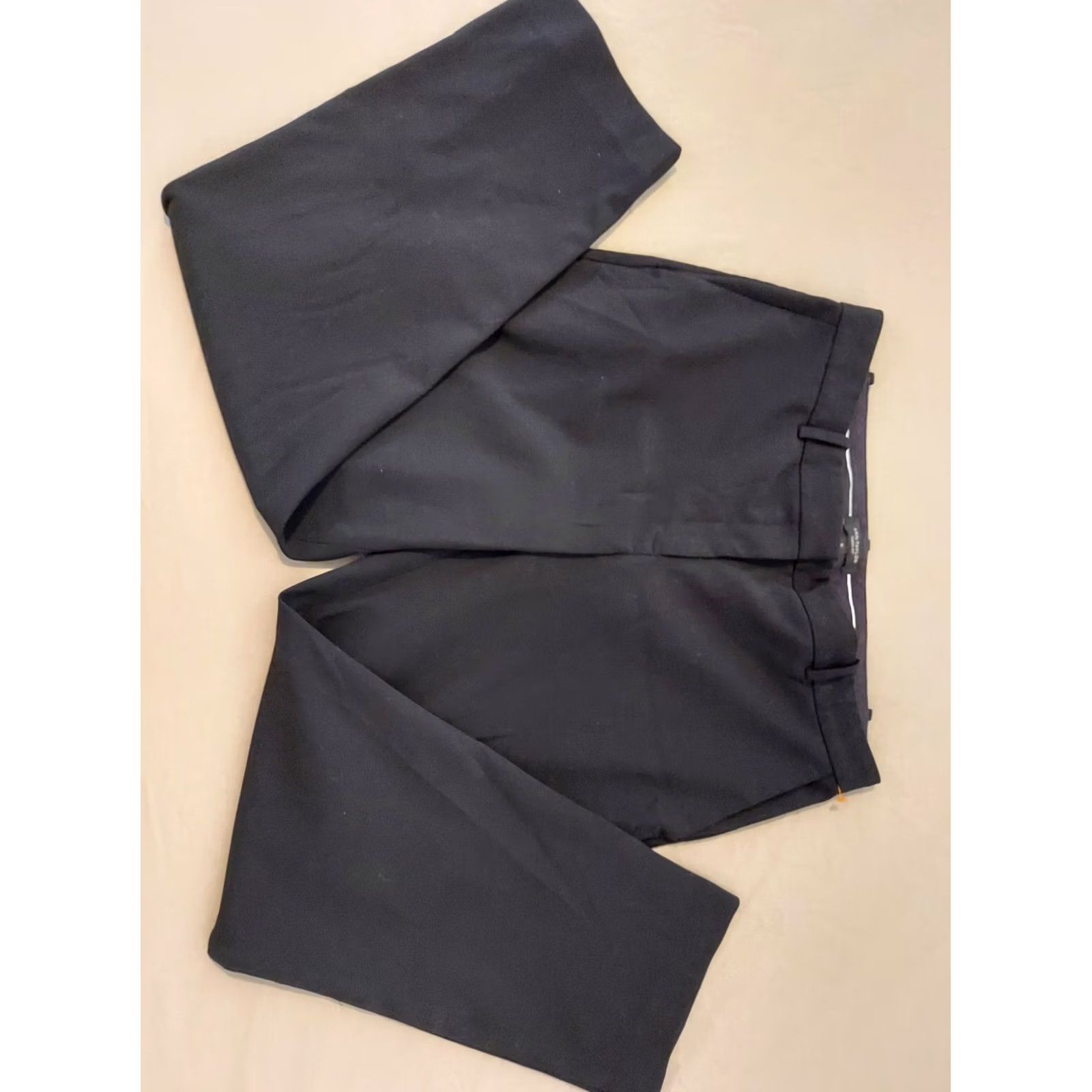 Ann Taylor Womens Ann Taylor Black Dress Pants 12 Trouser Slack Chino Khaki Size 34" / US 12 / IT 48 - 3 Thumbnail