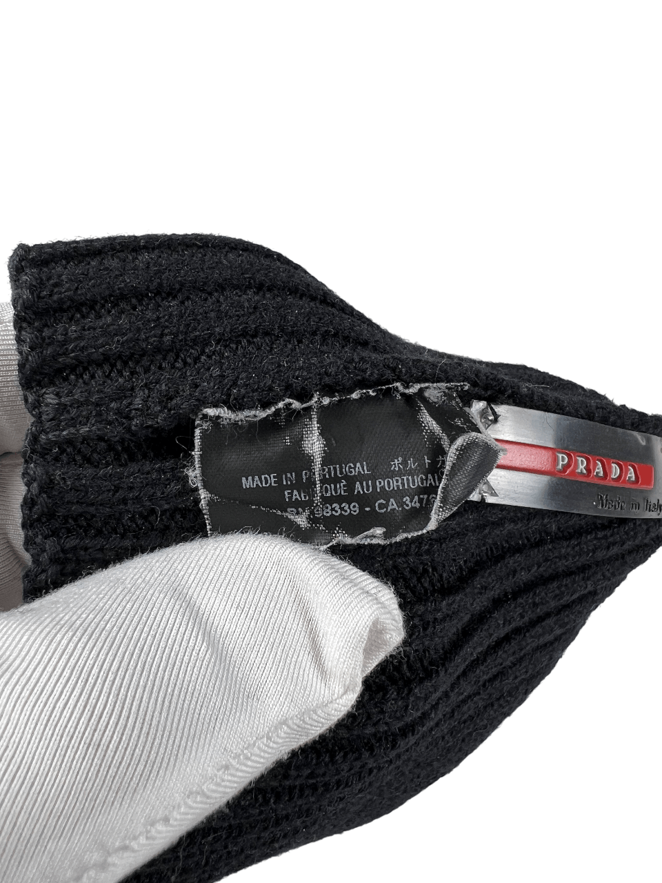 Prada Prada Vintage Red Tab Hat OS Size ONE SIZE - 5 Thumbnail