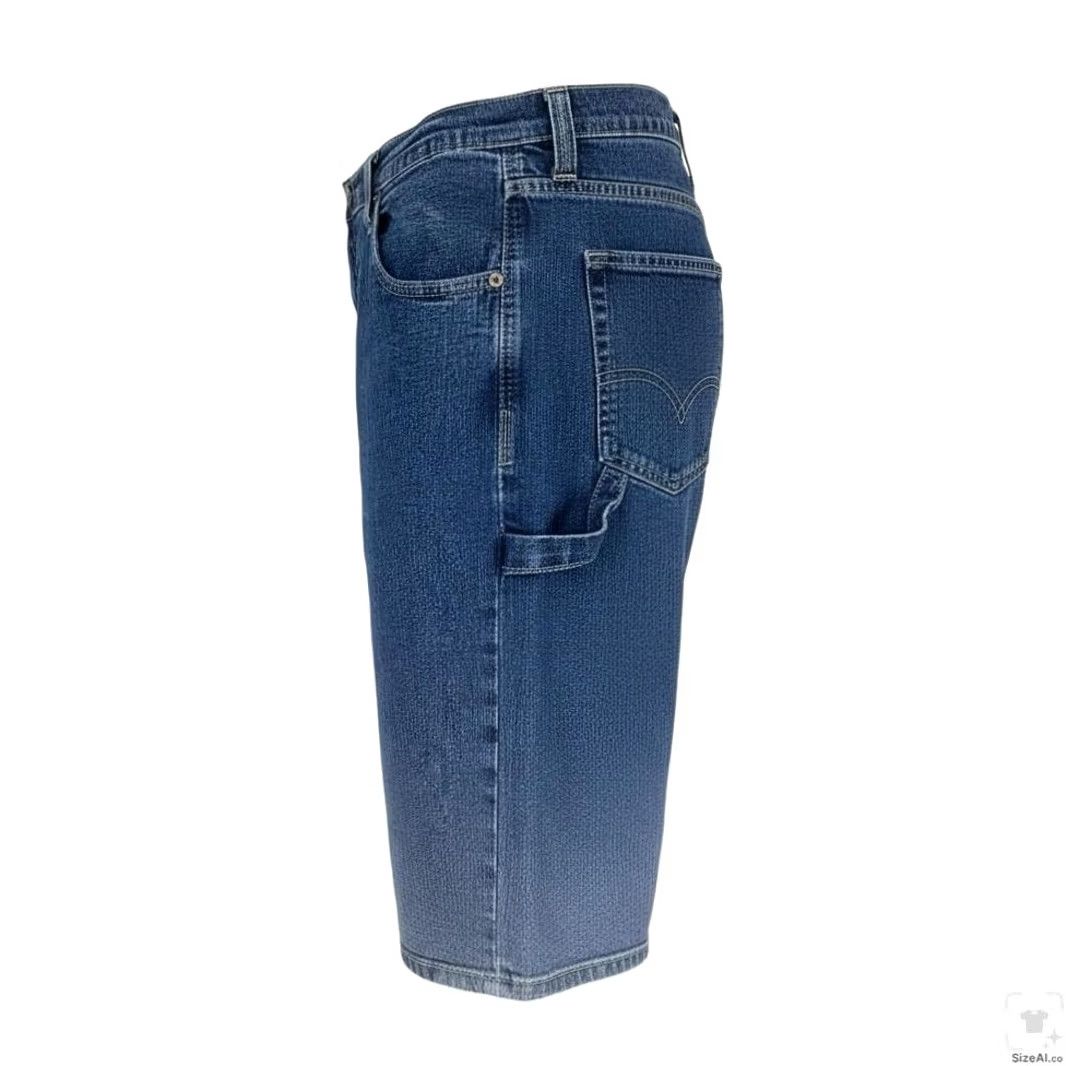 Dickies Dickies Shorts Mens 38 Blue Cargo Relaxed Fit Stretch Denim 11 Inseam Pockets Size US 38 / EU 54 - 3 Thumbnail