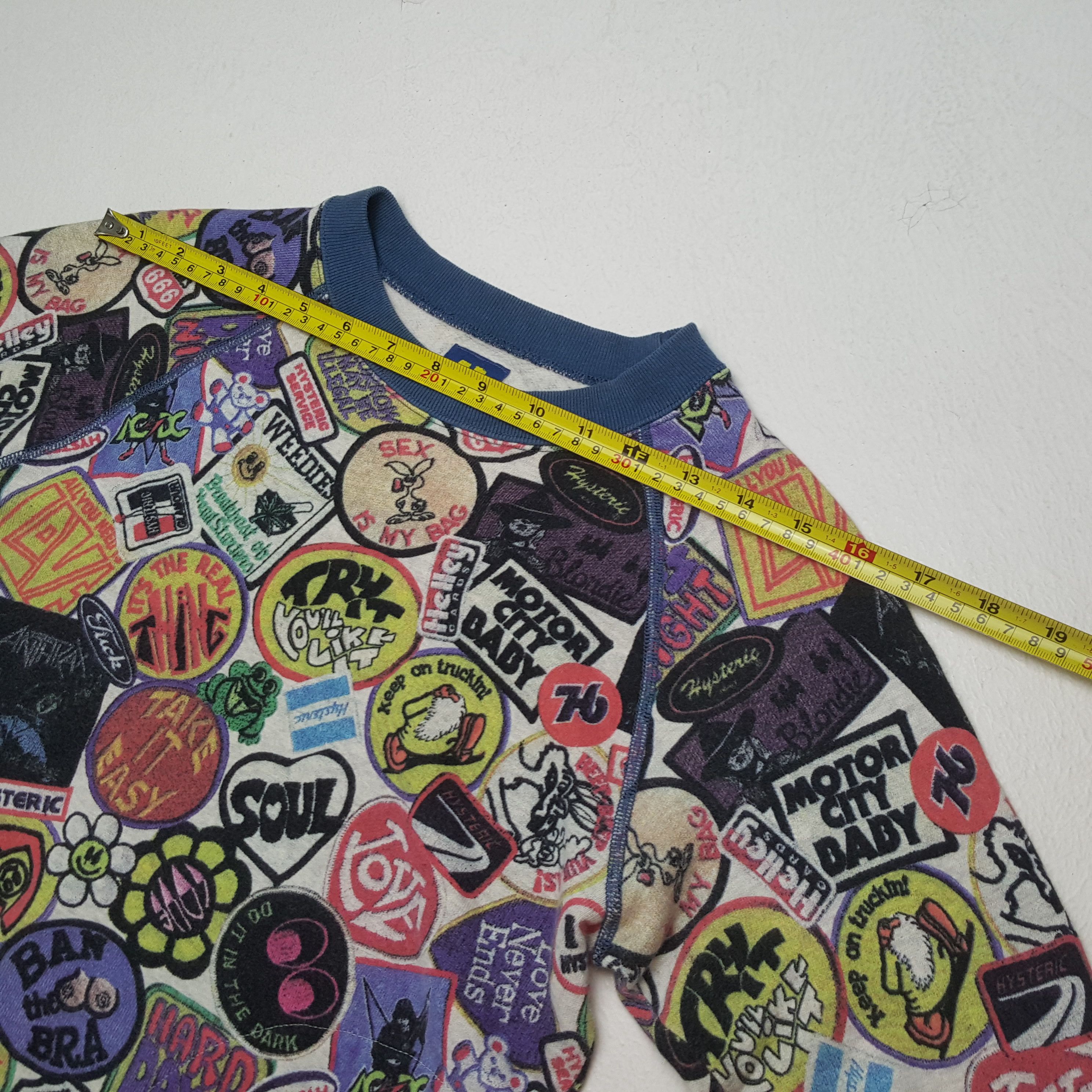 Hysteric Glamour HYSTERIC GLAMOUR Japanese Brand Fullprint Design Sweatshirt Size XS / US 0-2 / IT 36-38 - 4 Thumbnail
