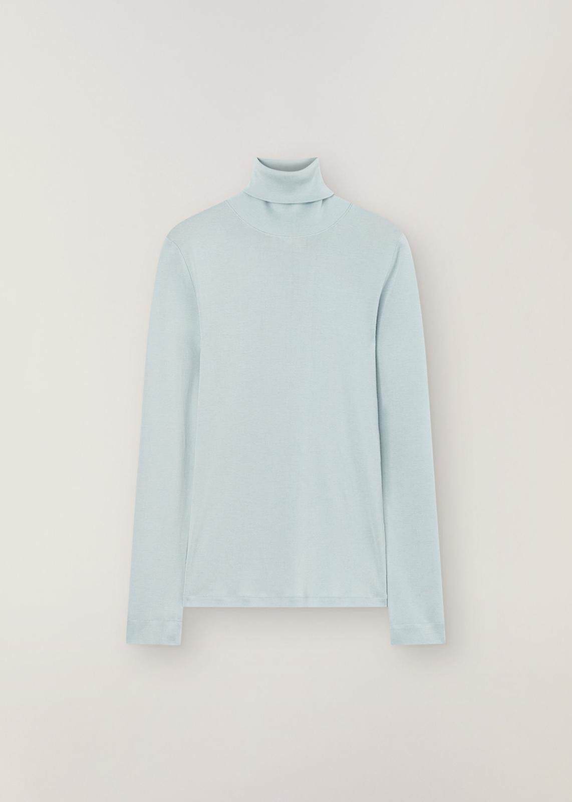 Loro Piana o1srvl11e0125 Guastalla Turtleneck Sweater in Light Blue Size M / US 6-8 / IT 42-44 - 1 Thumbnail
