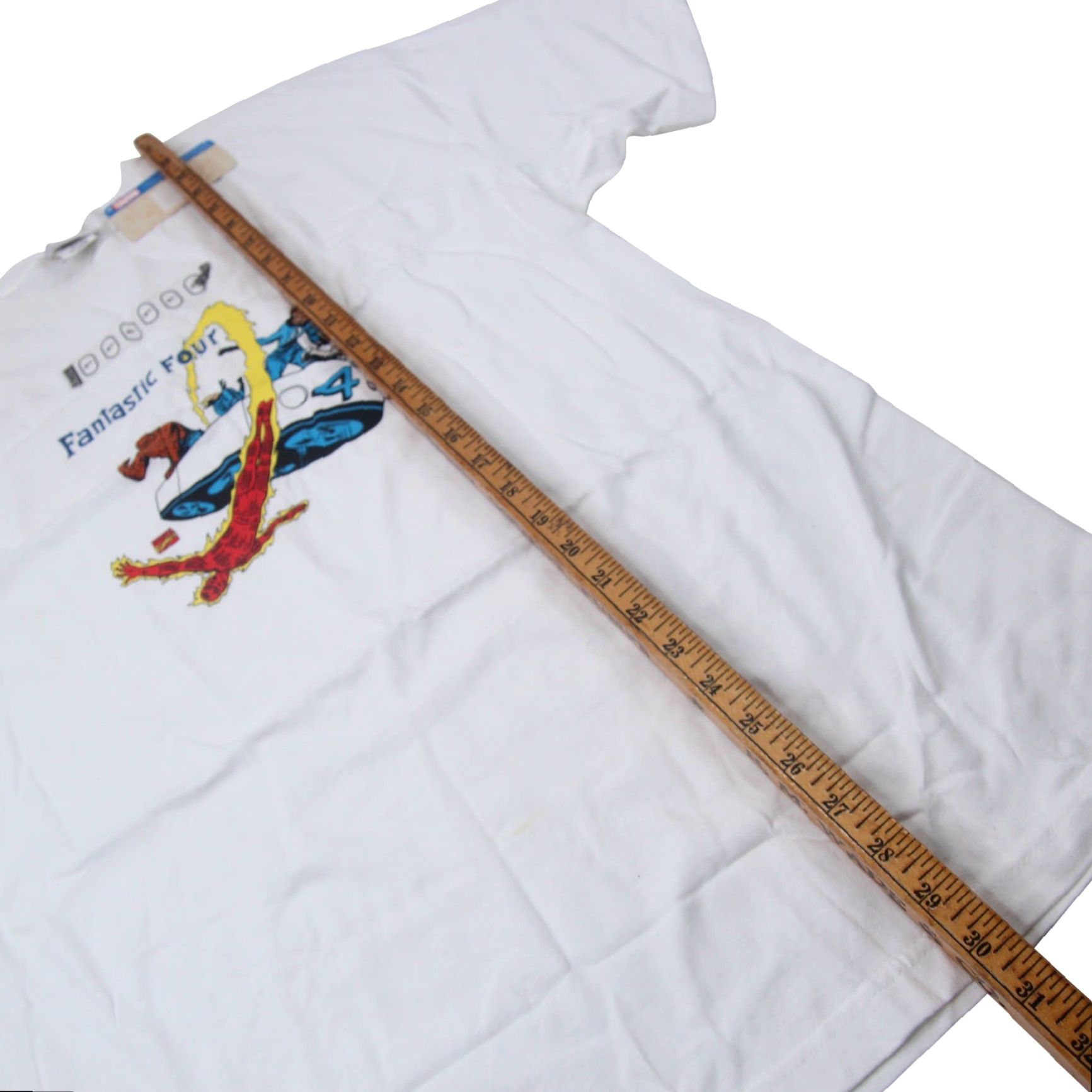 Vintage VINTAGE Marvel Comics Fantastic 4 T-Shirt Mens Large White Graphic NWT Size US L / EU 52-54 / 3 - 8 Thumbnail
