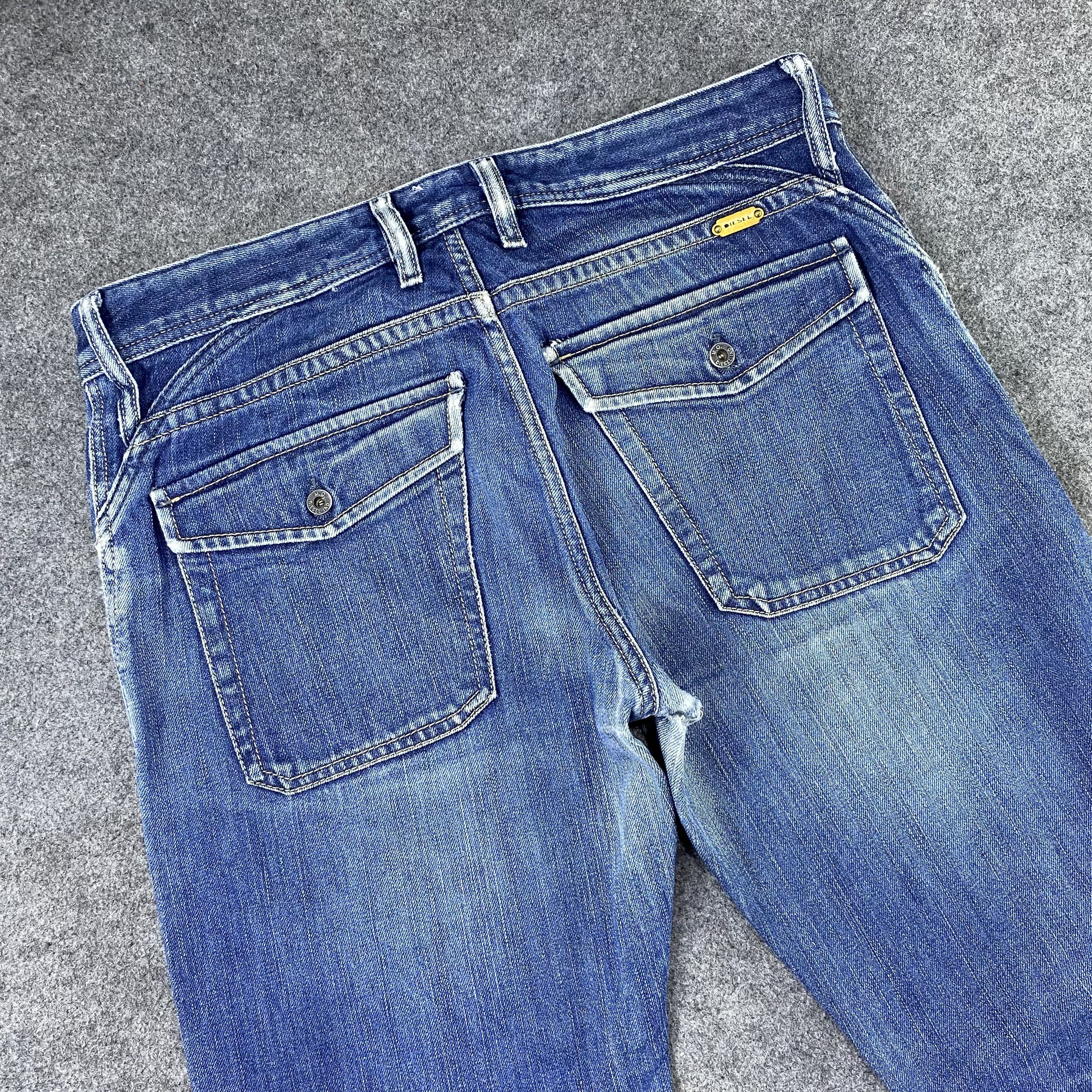 Diesel Diesel Distressed Blue Wash Jeans-J1168 Size US 33 - 6 Thumbnail