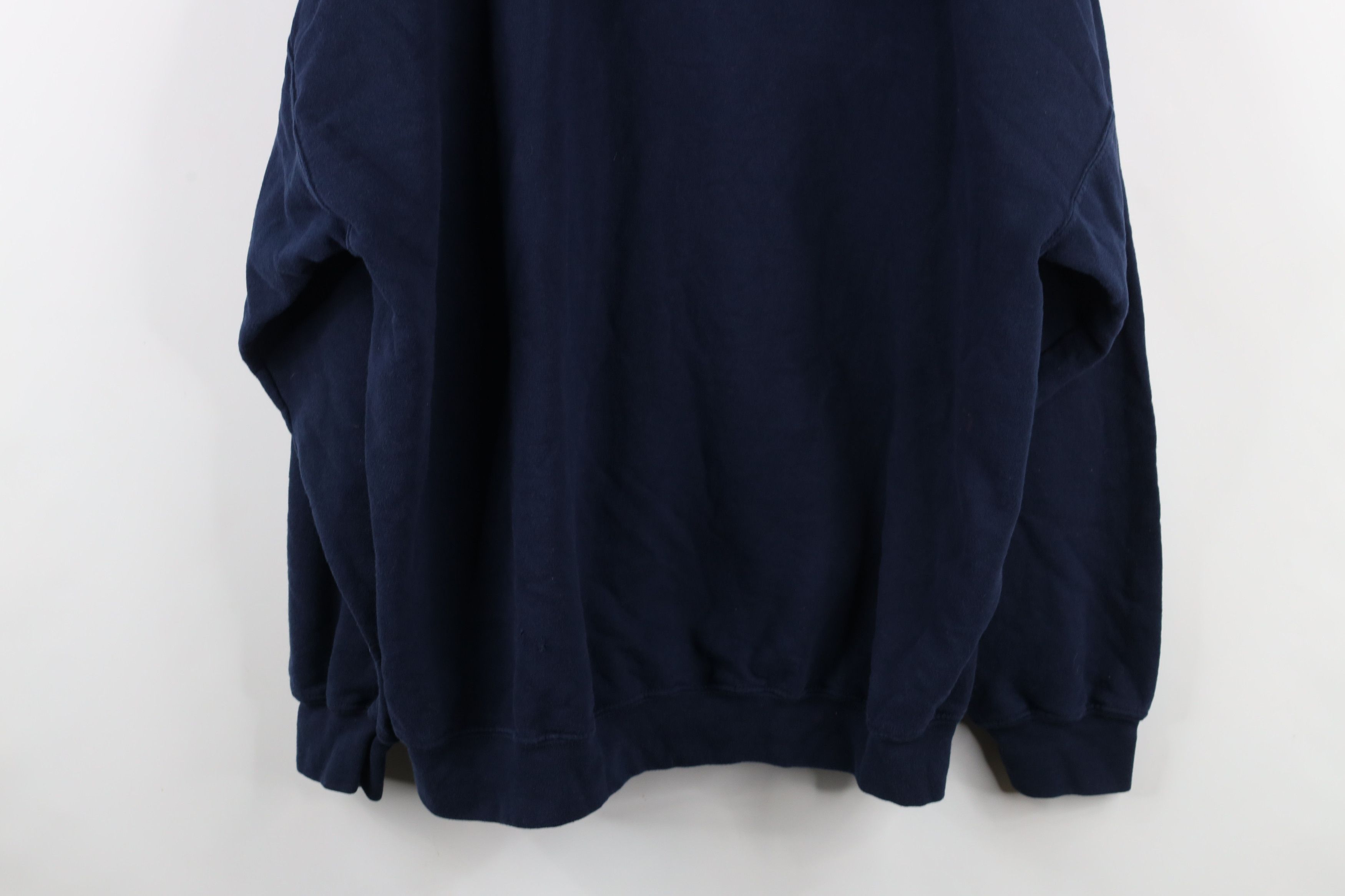 Vintage Vintage 90s Y2K Spell Out University of Michigan Hoodie Blue Size US XXL / EU 58 / 5 - 13 Thumbnail