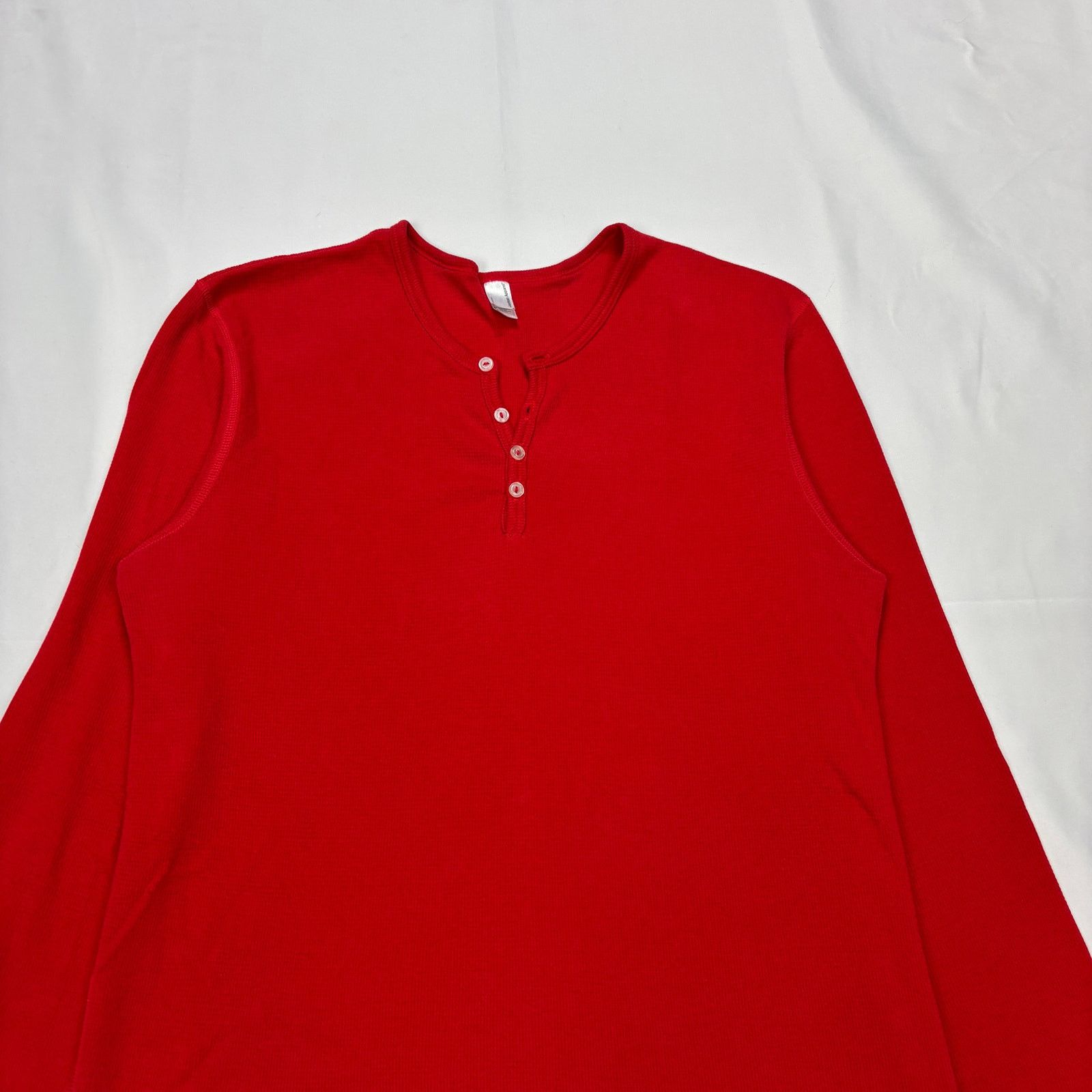 American Apparel × Vintage Vintage American Apparel Henley Dexter Kill Shirt Thermal XL Size US XL / EU 56 / 4 - 2 Thumbnail