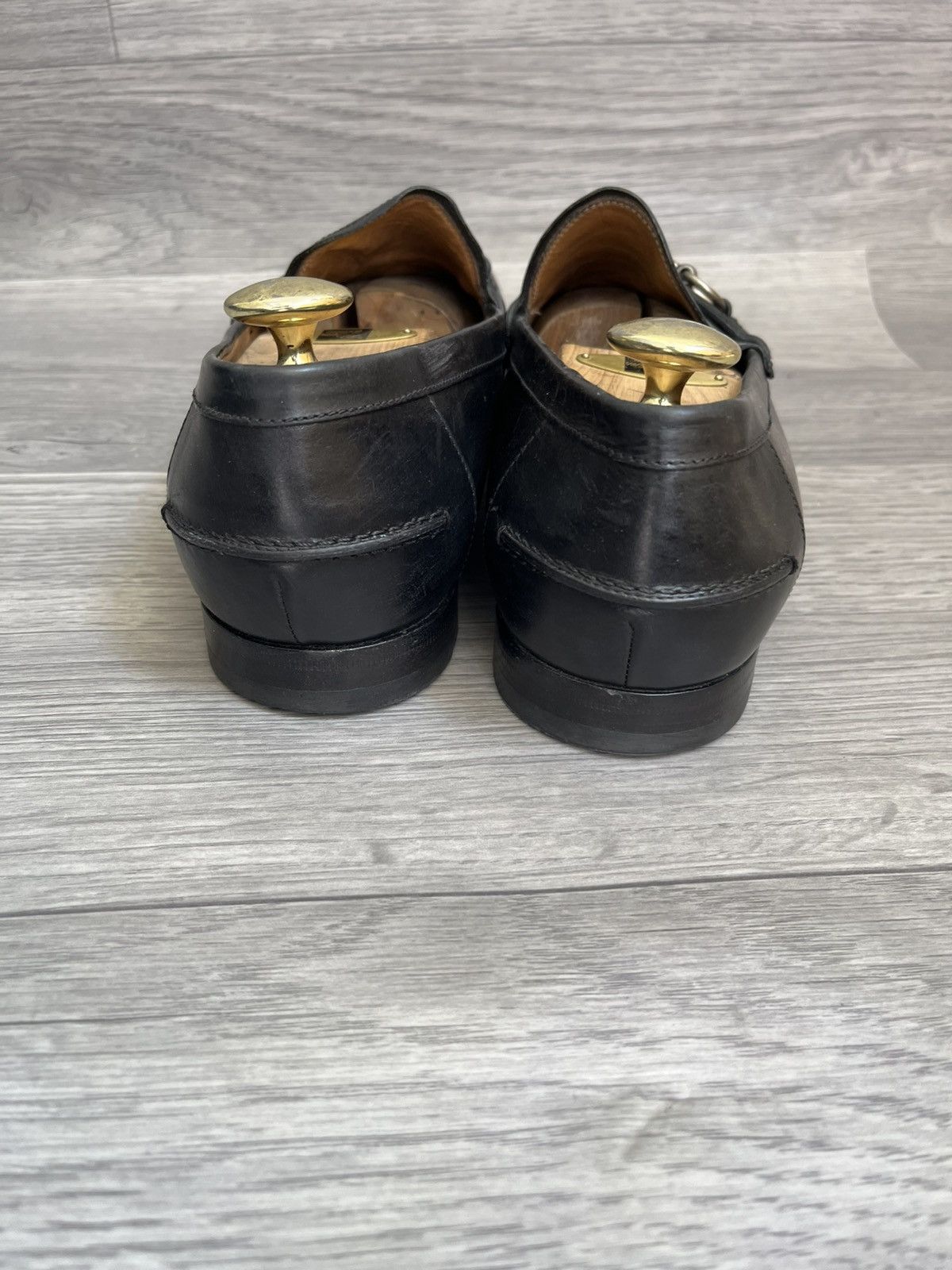 Gucci Gucci horsebit black leather loafers sz uk 9.5 Size US 10.5 / EU 43-44 - 6 Thumbnail
