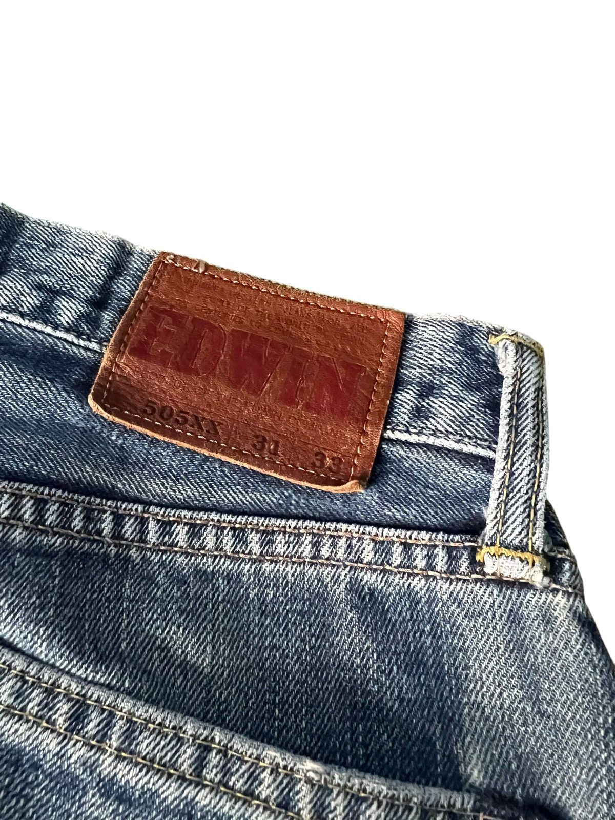 Edwin Edwin 505xx Selvedge Distressed Faded Jean Size US 31 - 15 Thumbnail