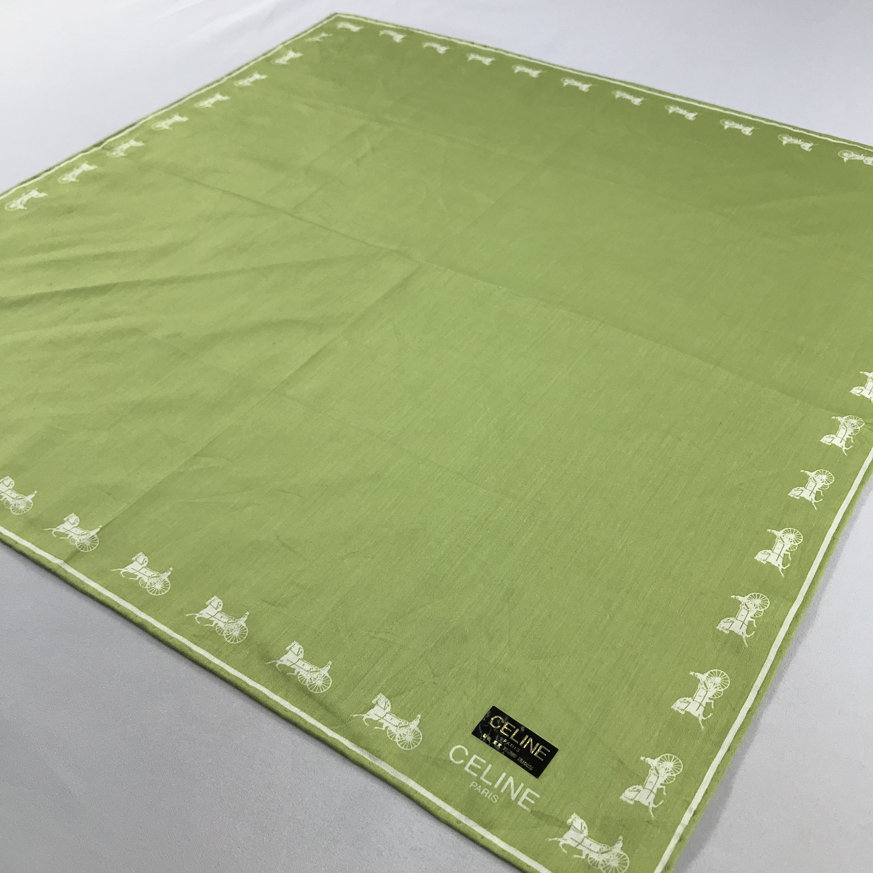 Celine × Vintage Celine Bandana / Handkerchief / Neckerchief - S2486 Size ONE SIZE - 2 Thumbnail