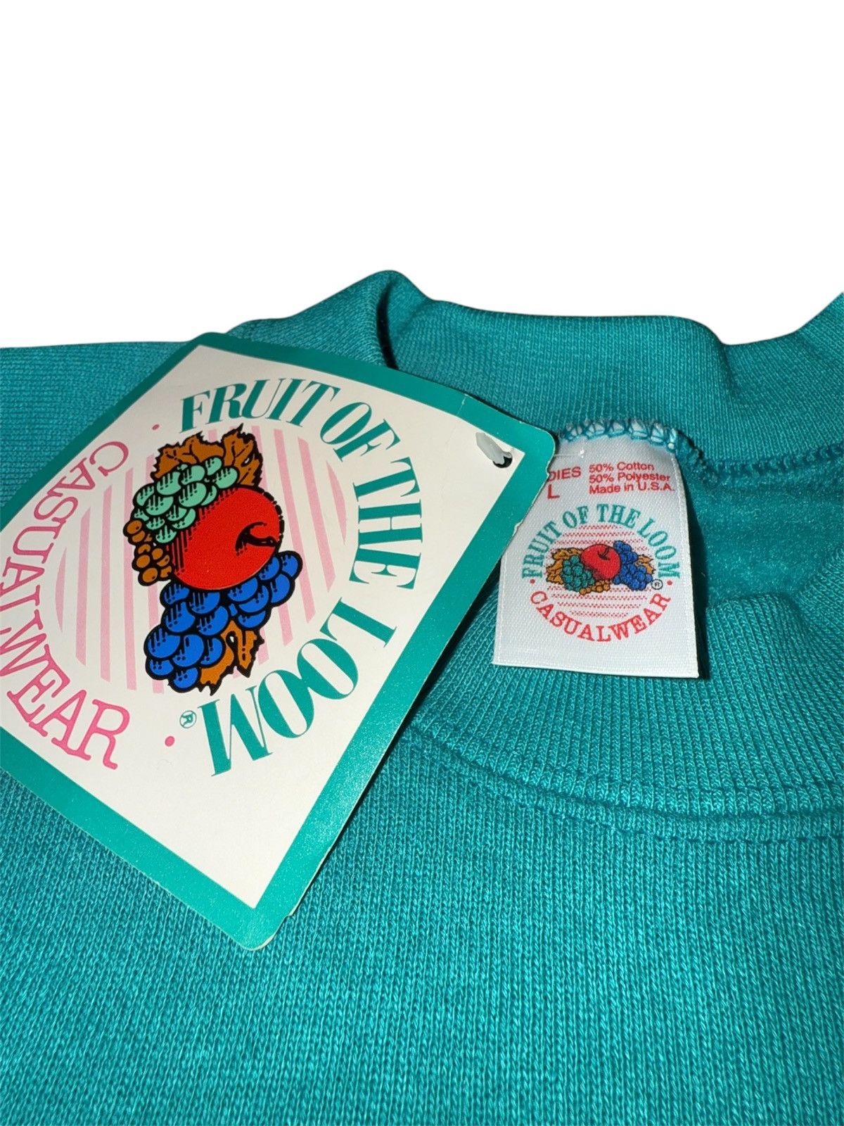 Fruit Of The Loom Dead Stock 1992 Women’s Fruit Of The Loom Crewneck Size L / US 10 / IT 46 - 2 Thumbnail
