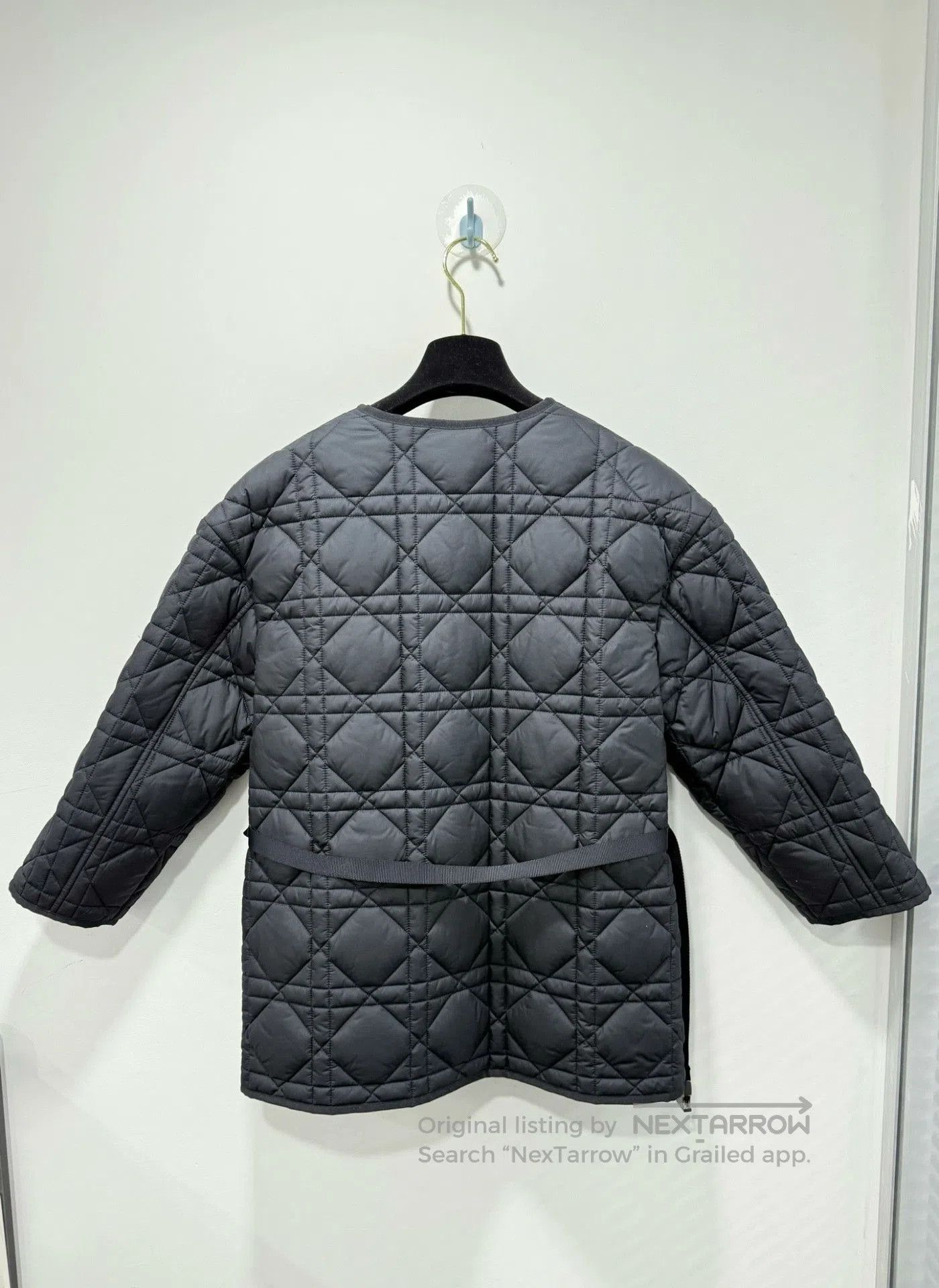 Dior Dior Quilted Cannage Belted Coat. Size XS / US 0-2 / IT 36-38 - 2 Thumbnail