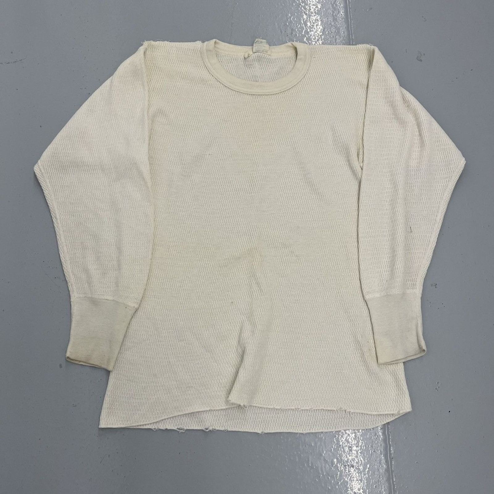Sears Vintage 80s Sears White Blank Long Sleeve Thermal Size US M / EU 48-50 / 2 - 1 Thumbnail