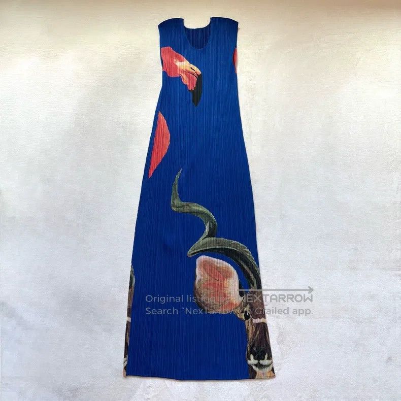 Issey Miyake Issey Miyake Blue Dress Size M / US 6-8 / IT 42-44 - 1 Thumbnail