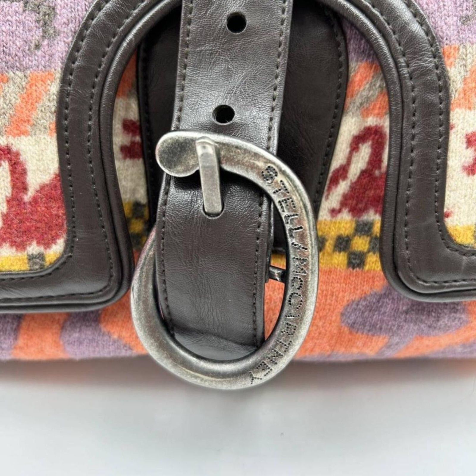 Stella McCartney Stella McCartney RARE Aztec Tweed & Vegan Leather Large Bag Size ONE SIZE - 3 Thumbnail