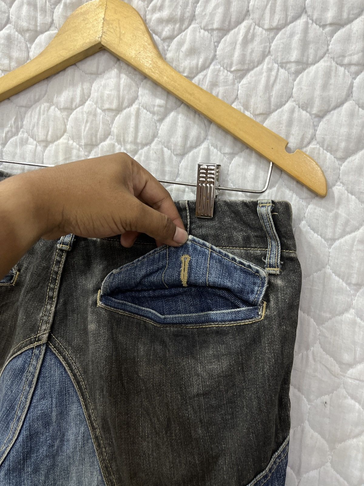 Le Grande Bleu (L.G.B.) 🔥🔥🔥ARCHIVE PPFM PATCHWORK DENIM Size US 33 - 12 Thumbnail