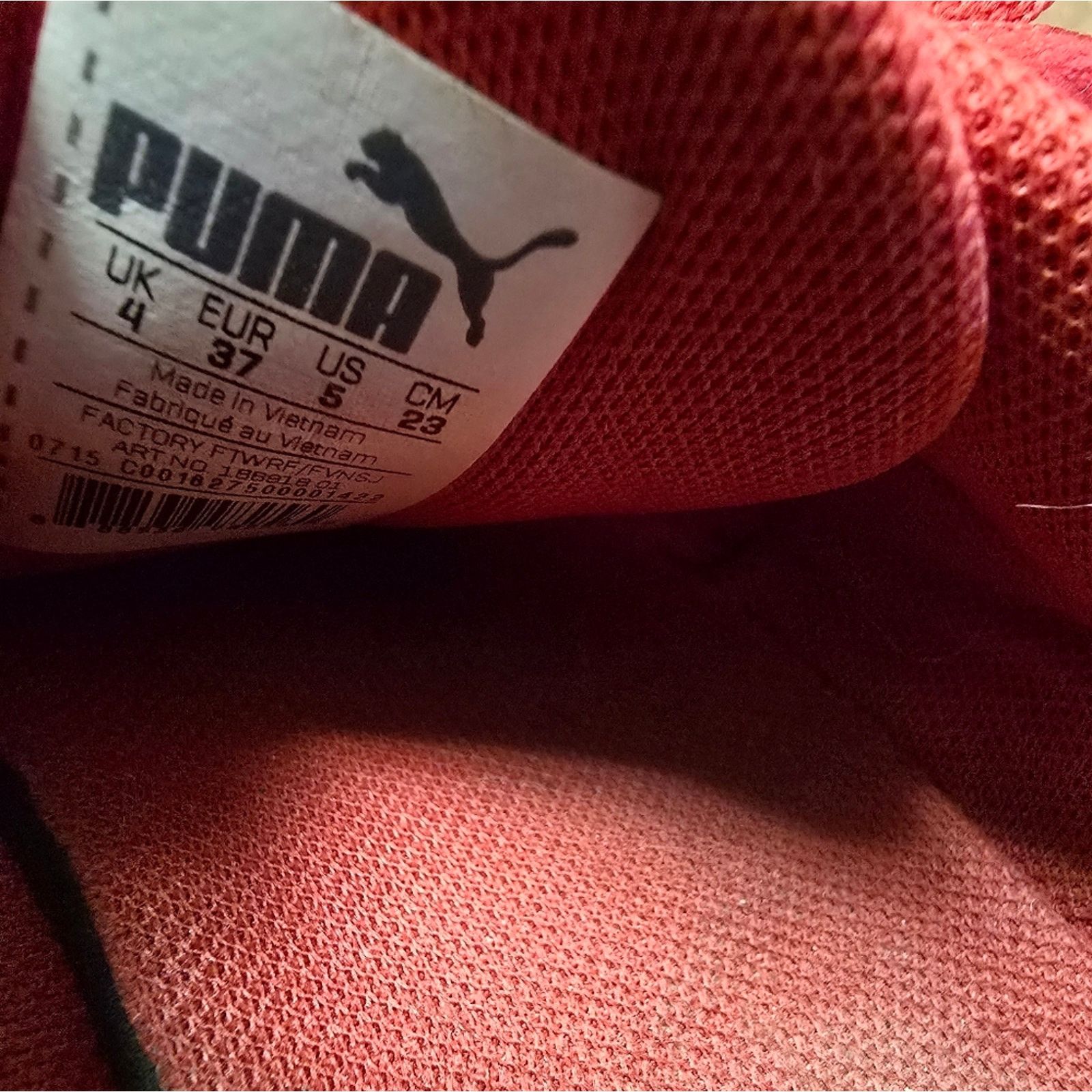 Puma Red Athletic | PUMA | Low Top Sneaks Size US 5 / EU 37 - 5 Thumbnail