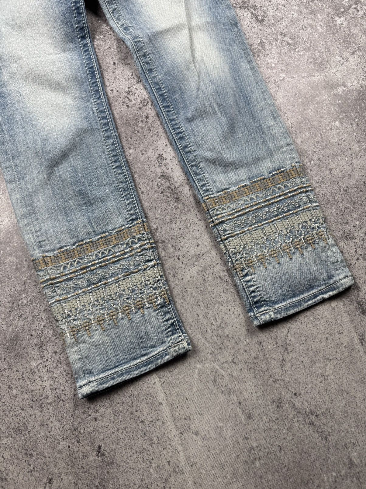 Miss Sixty Vintage Miss Sixty Jeans Flared Distressed 00s Low Rice Size 28" / US 6 / IT 42 - 7 Thumbnail