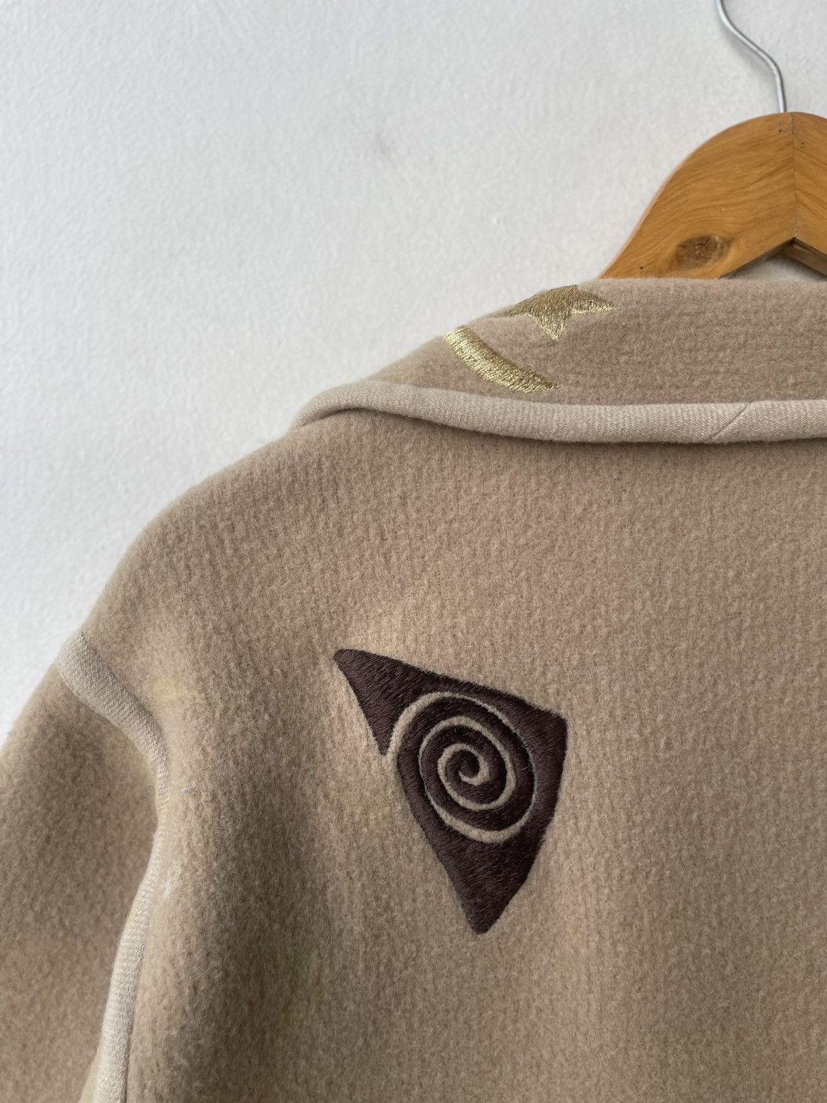 Kansai Yamamoto ARCHIVAL Kansai Yamamoto Wool Coat Embroidered Symbols Rare Size US L / EU 52-54 / 3 - 11 Thumbnail