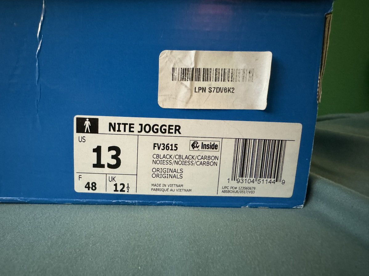 Adidas Adidas Nite Jogger Black Metallic Boost 2019 Size US 13 / EU 46 - 6 Thumbnail