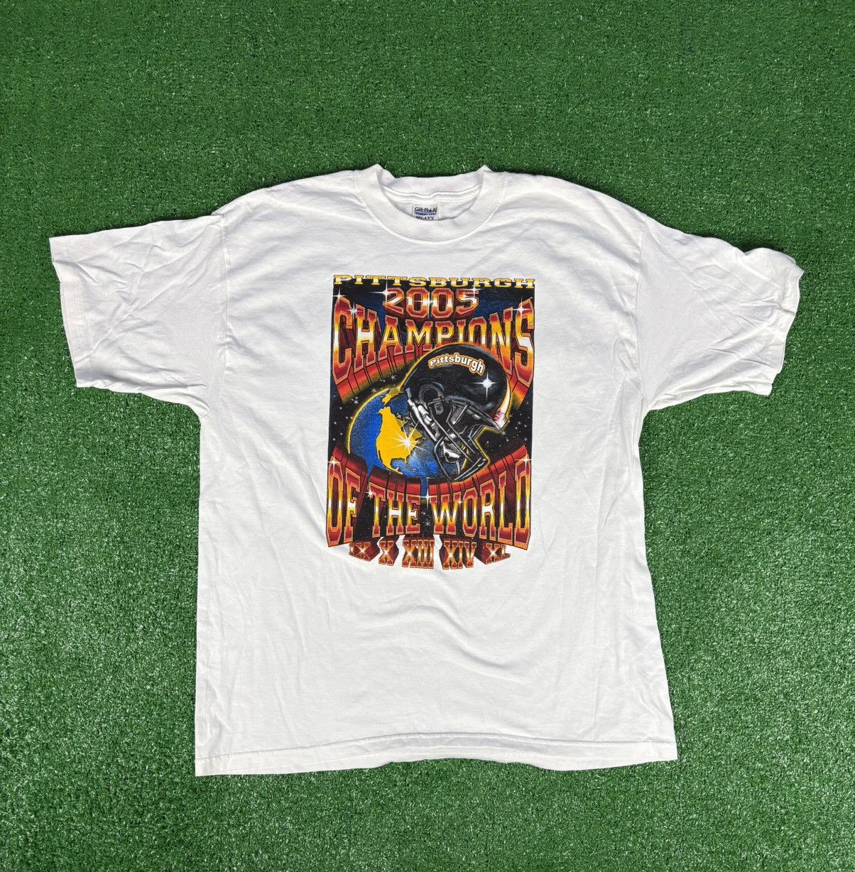 NFL × Vintage 2005 Super Bowl XXXIX Champions of the World T-shirt Size US XL / EU 56 / 4 - 1 Thumbnail