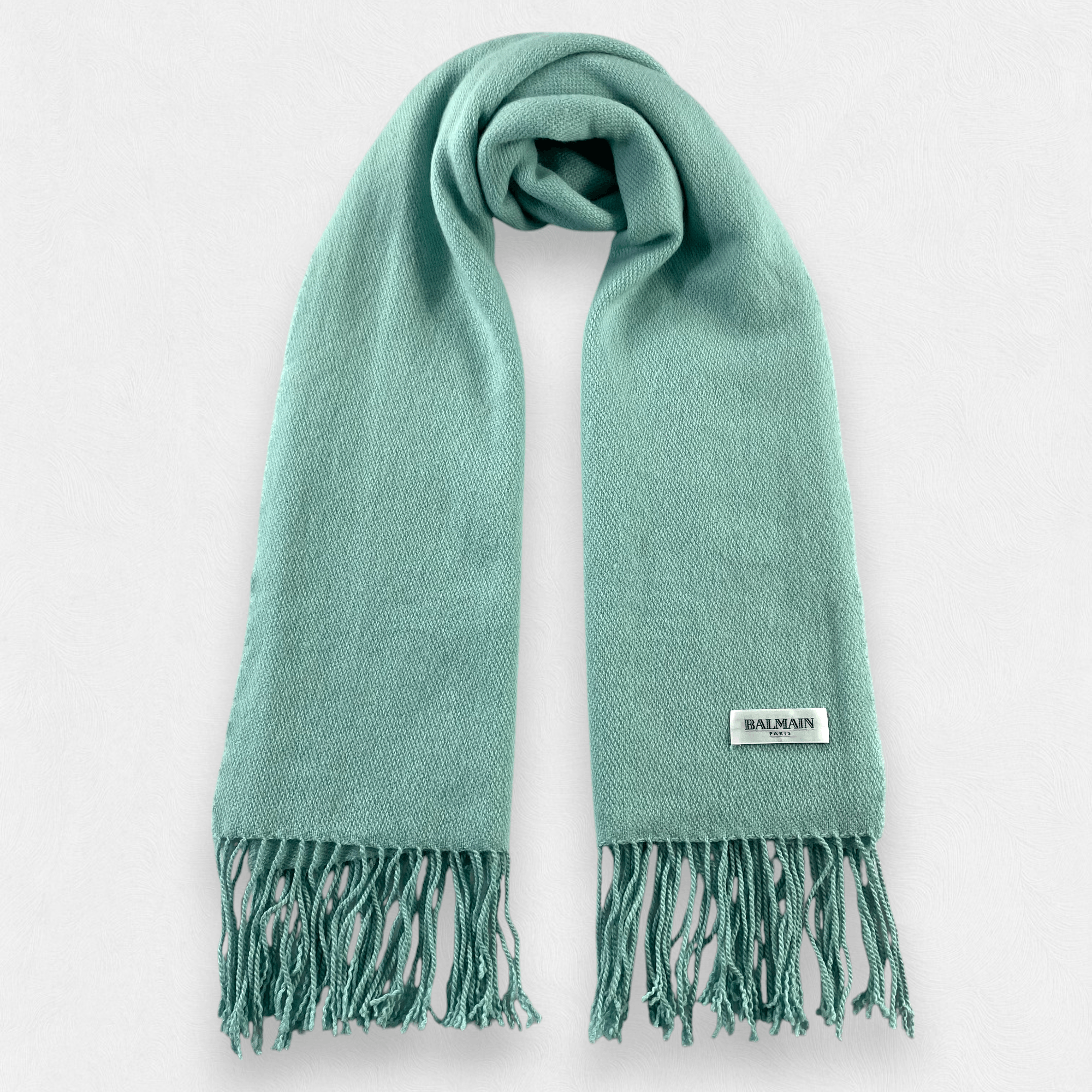 Balmain Scarf Neck Wrap Wool Muffler