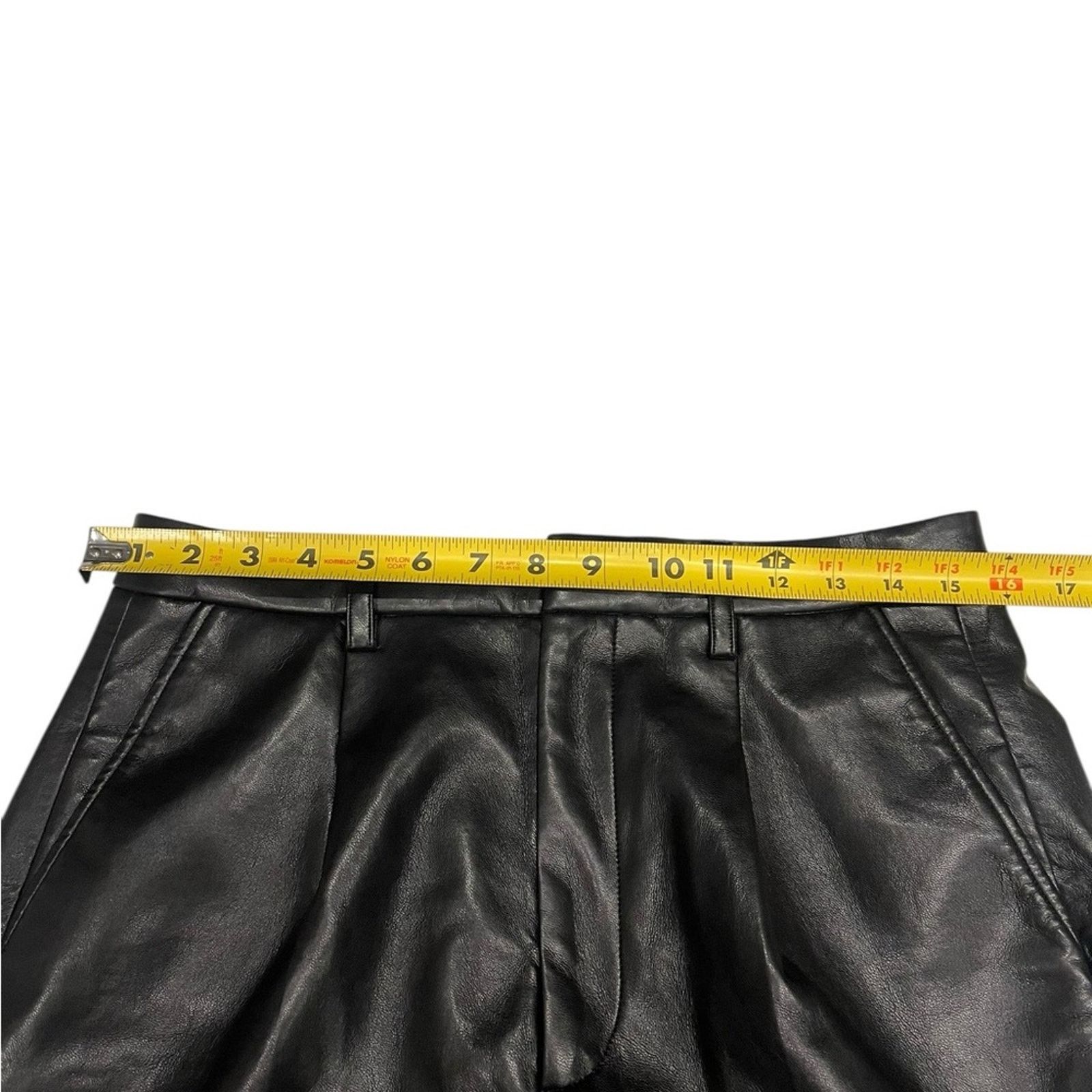 Anine Bing Anine Bing Carmen Wide Leg Recycled leather Pants Women's 32 Size 32" / US 10 / IT 46 - 11 Thumbnail