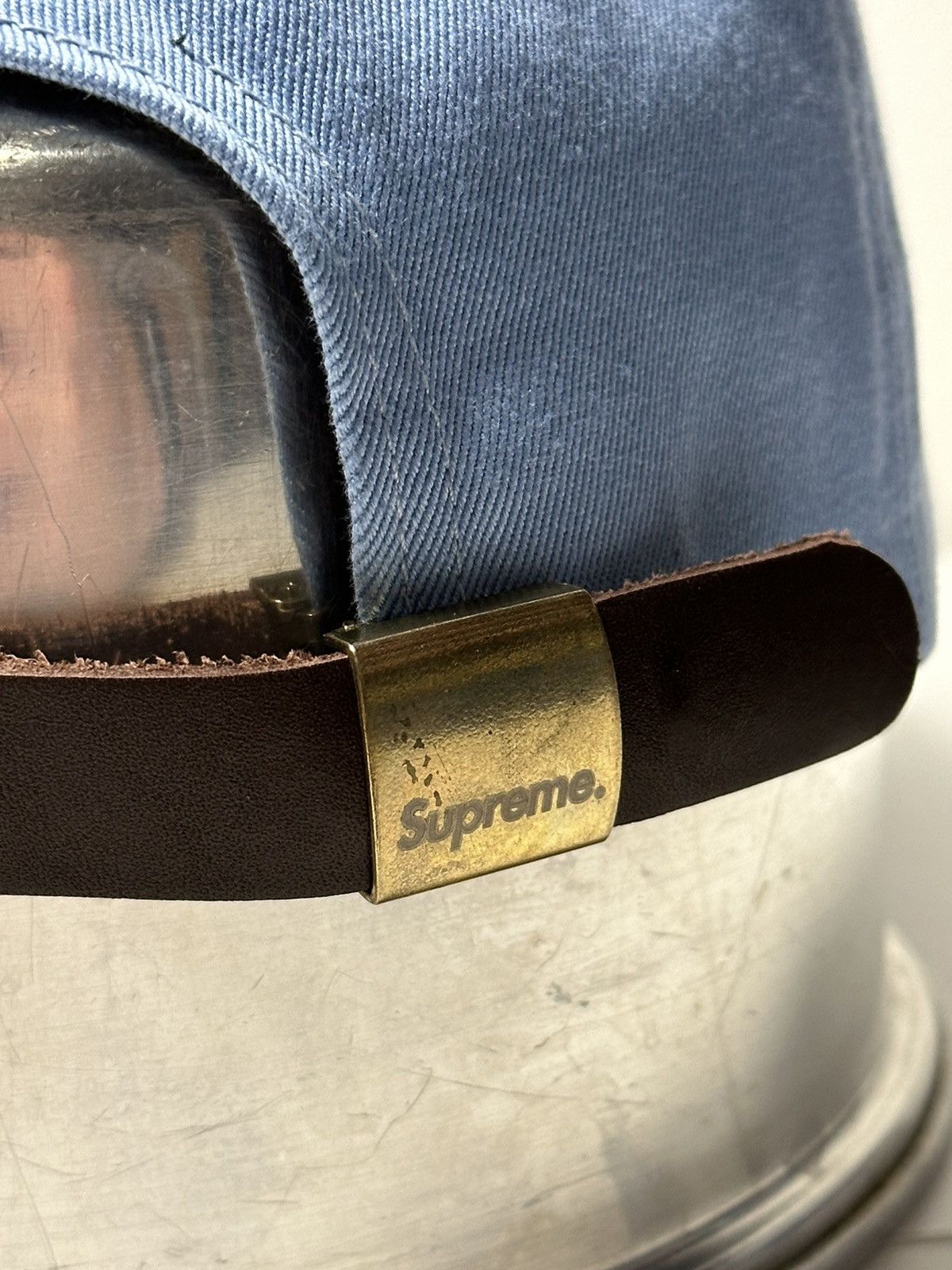 Supreme Supreme Visor Label 6-Panel Cap Hat Size ONE SIZE - 7 Thumbnail