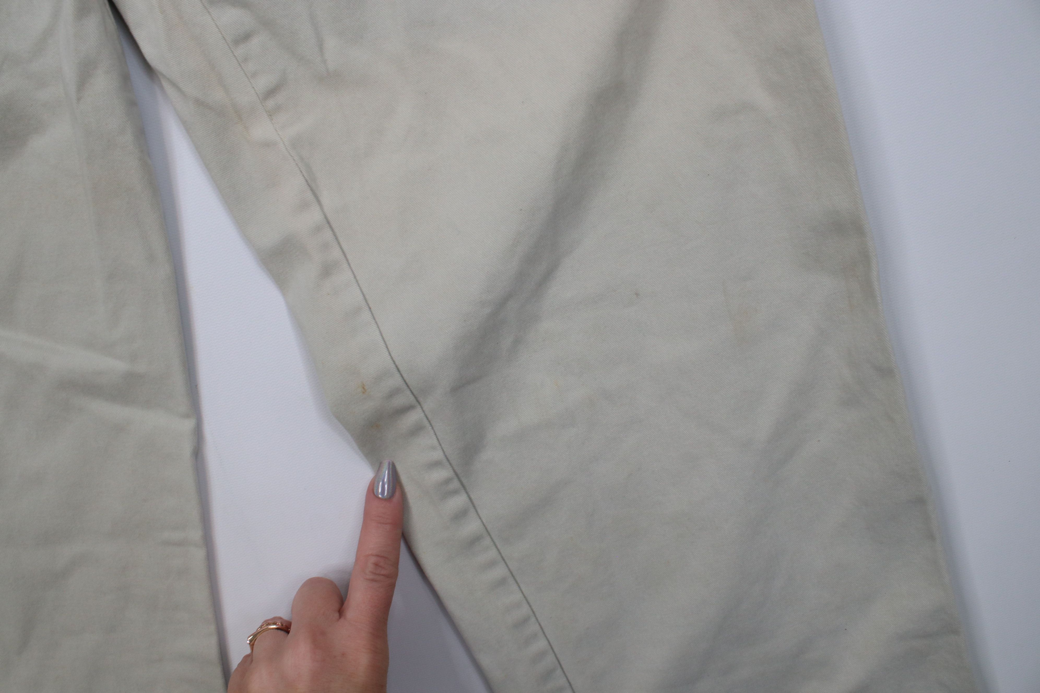 Vintage Vintage 90s Y2K Streetwear Wide Leg Cargo Pants Stone Cotton Size US 32 / EU 48 - 5 Thumbnail