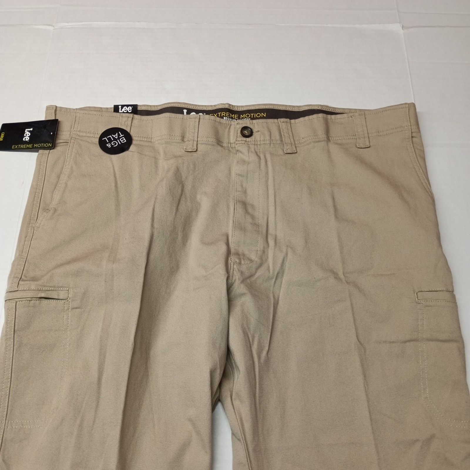 Lee Lee Extreme Motion Cargo Pants Men's 48x32 Beige Regular Fit Size US 44 / EU 60 - 4 Thumbnail