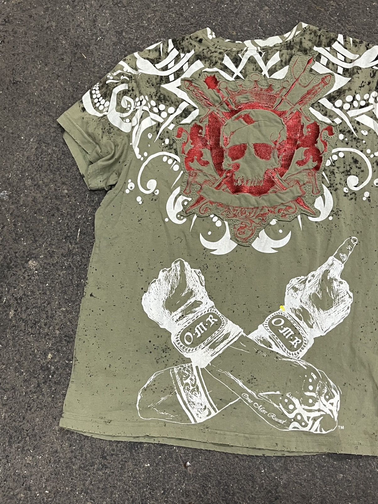 Affliction × Vintage Affliction style crazy rare y2k grunge tee shirt opium Hype Size US XXL / EU 58 / 5 - 7 Thumbnail