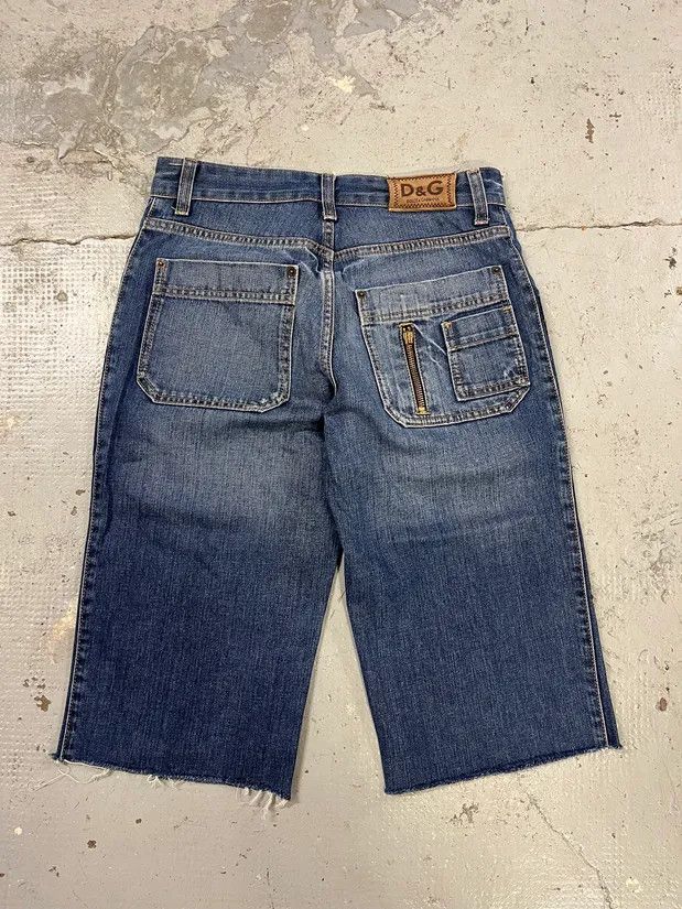 Designer × Dolce & Gabbana × Vintage SS2006 Dolce & Gabbana Blue Denim Shorts Size US 30 / EU 46 - 6 Thumbnail
