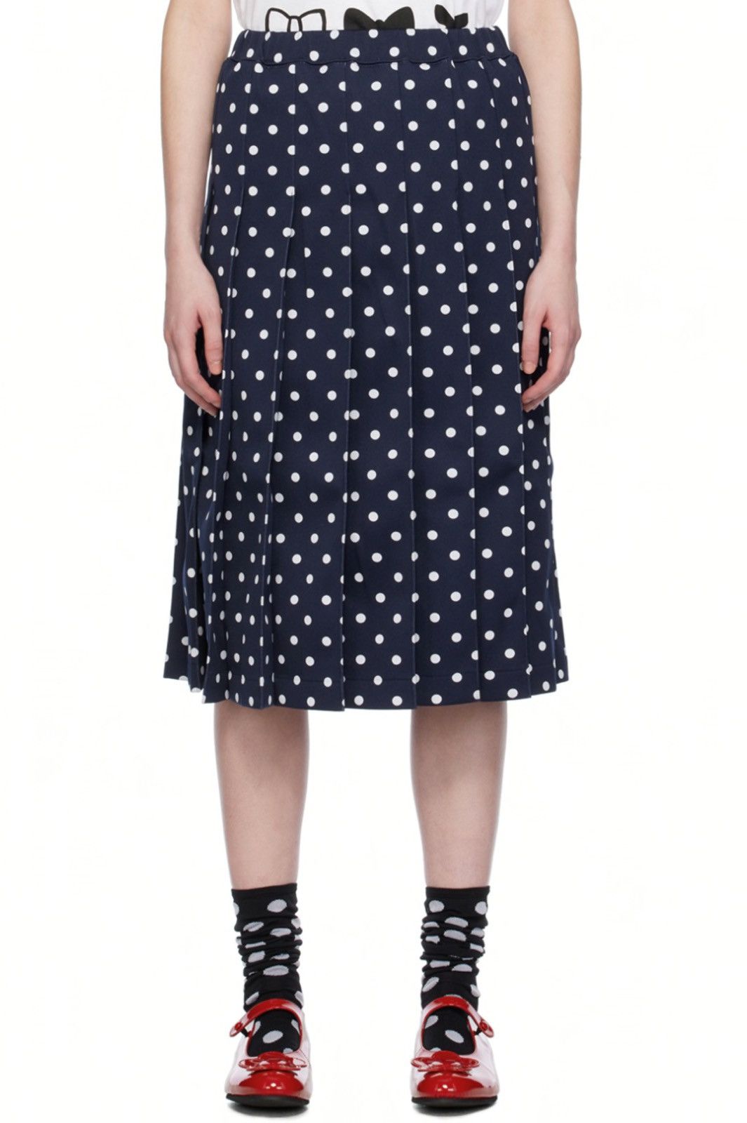Comme des Garcons Black Black Comme Des Garçons AD2014 Polka Dot Midi Skirt Size 28" / US 6 / IT 42 - 4 Thumbnail