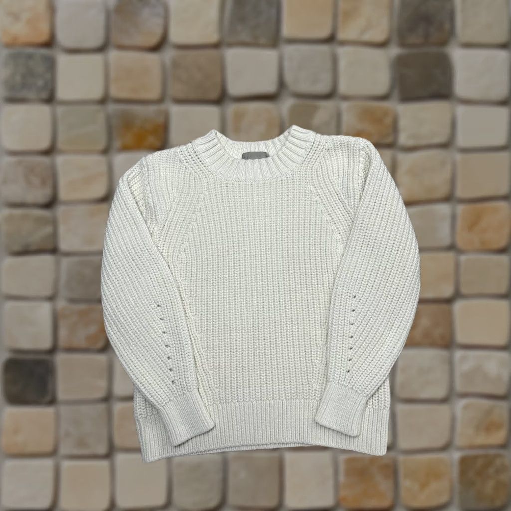 Everlane Everlane Sweater Womens Small Ivory Cotton Knit Pullover Size S / US 4 / IT 40 - 1 Thumbnail