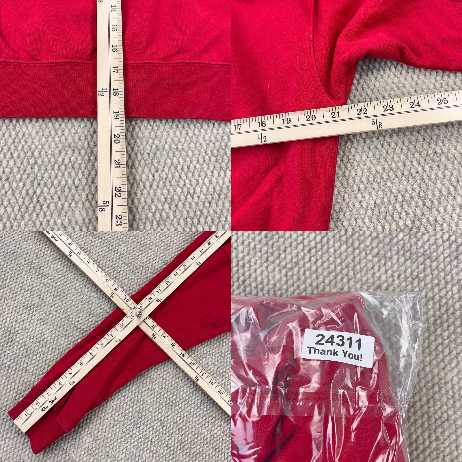 Jordan Brand Jordan Hoodie Women Small Red Black Cropped Sweatshirt Jump Man Y2K Loose Fit Size S / US 4 / IT 40 - 8 Thumbnail