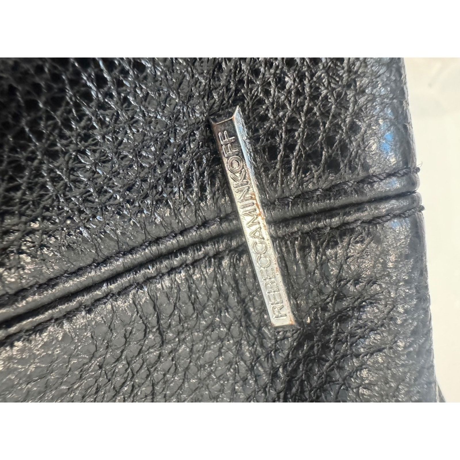 Rebecca Minkoff Rebecca Minkoff Black Leather Moto Satchel Crossbody Bag Size ONE SIZE - 6 Thumbnail