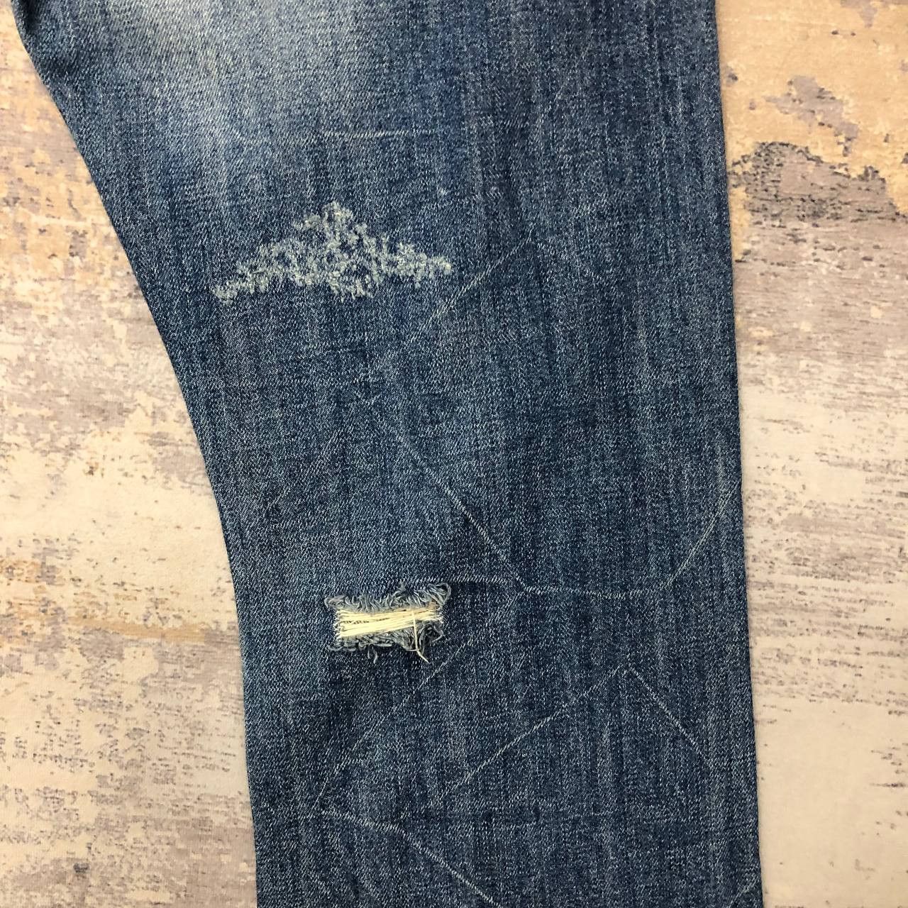 Japanese Brand P163 CO&LU RIPPED JAPAN DENIM Size US 30 / EU 46 - 9 Thumbnail