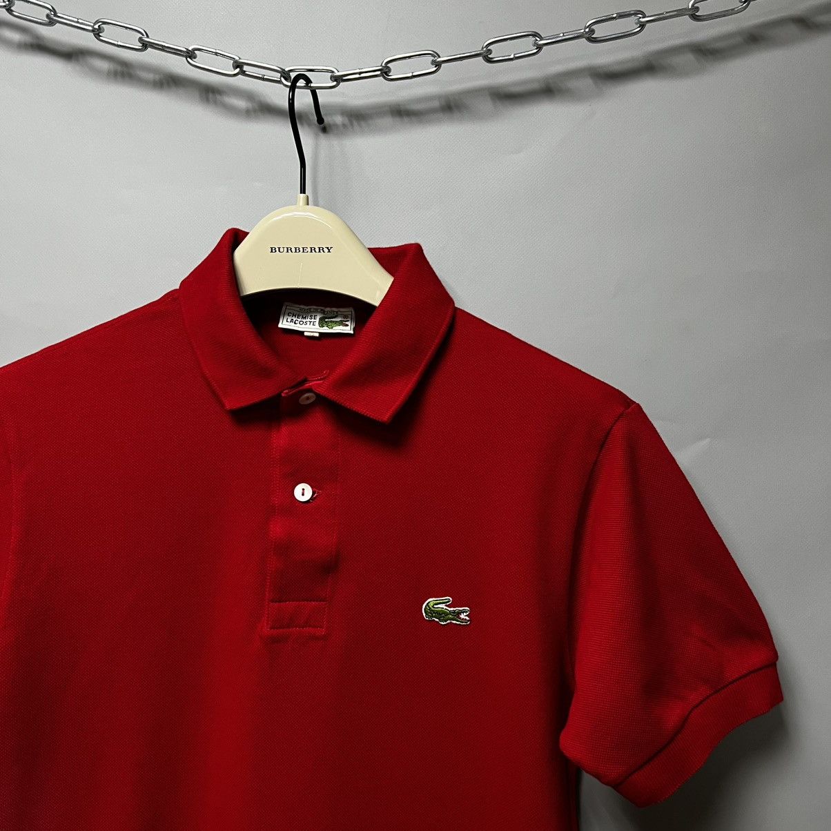 Lacoste Vintage 90s Lacoste Polo Shirt Red men’s Size US XS / EU 42 / 0 - 2 Thumbnail