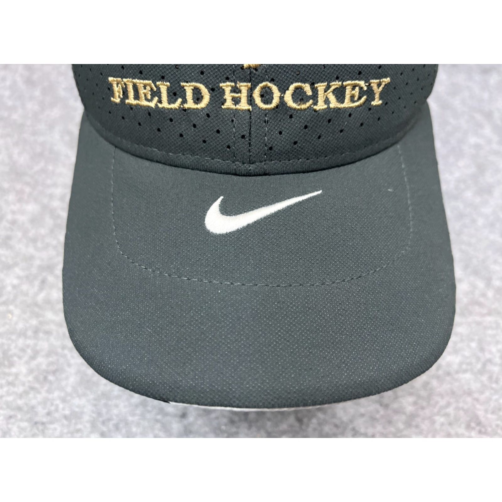 Nike Nike Field Hockey Hat Cap Strap Back Adult Gray Legacy91 Dri-Fit 100% Polyester Shirt? Size ONE SIZE - 3 Thumbnail