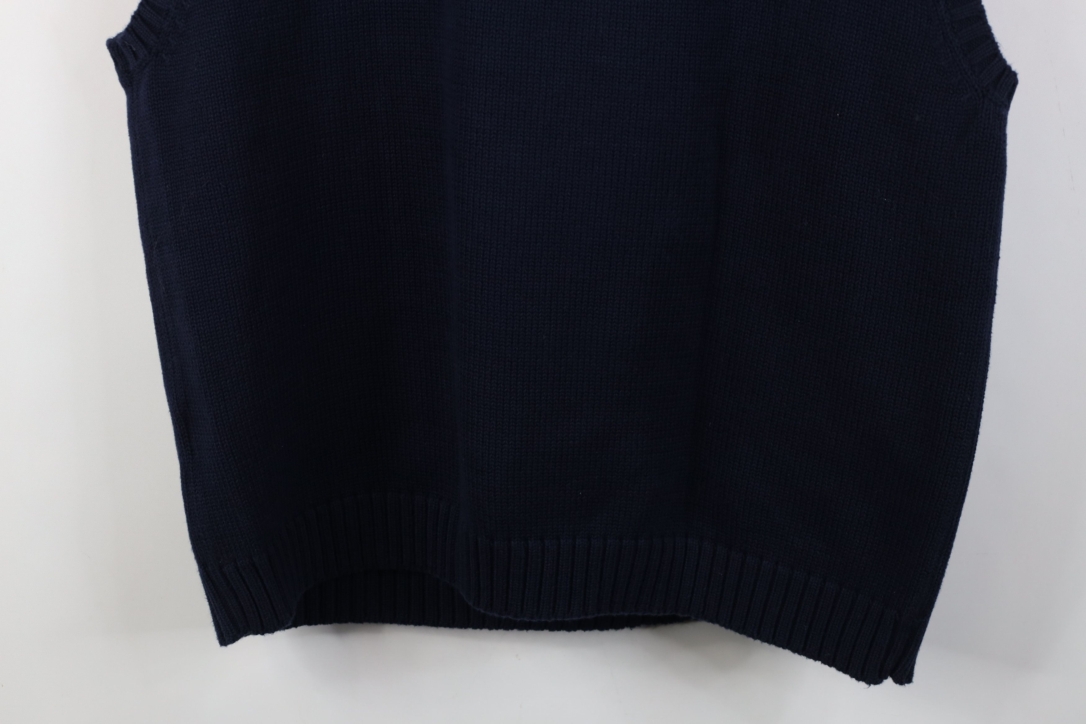 Tommy Hilfiger Vintage 90s Tommy Hilfiger Cotton Ribbed Knit Sweater Vest Size US XL / EU 56 / 4 - 10 Thumbnail