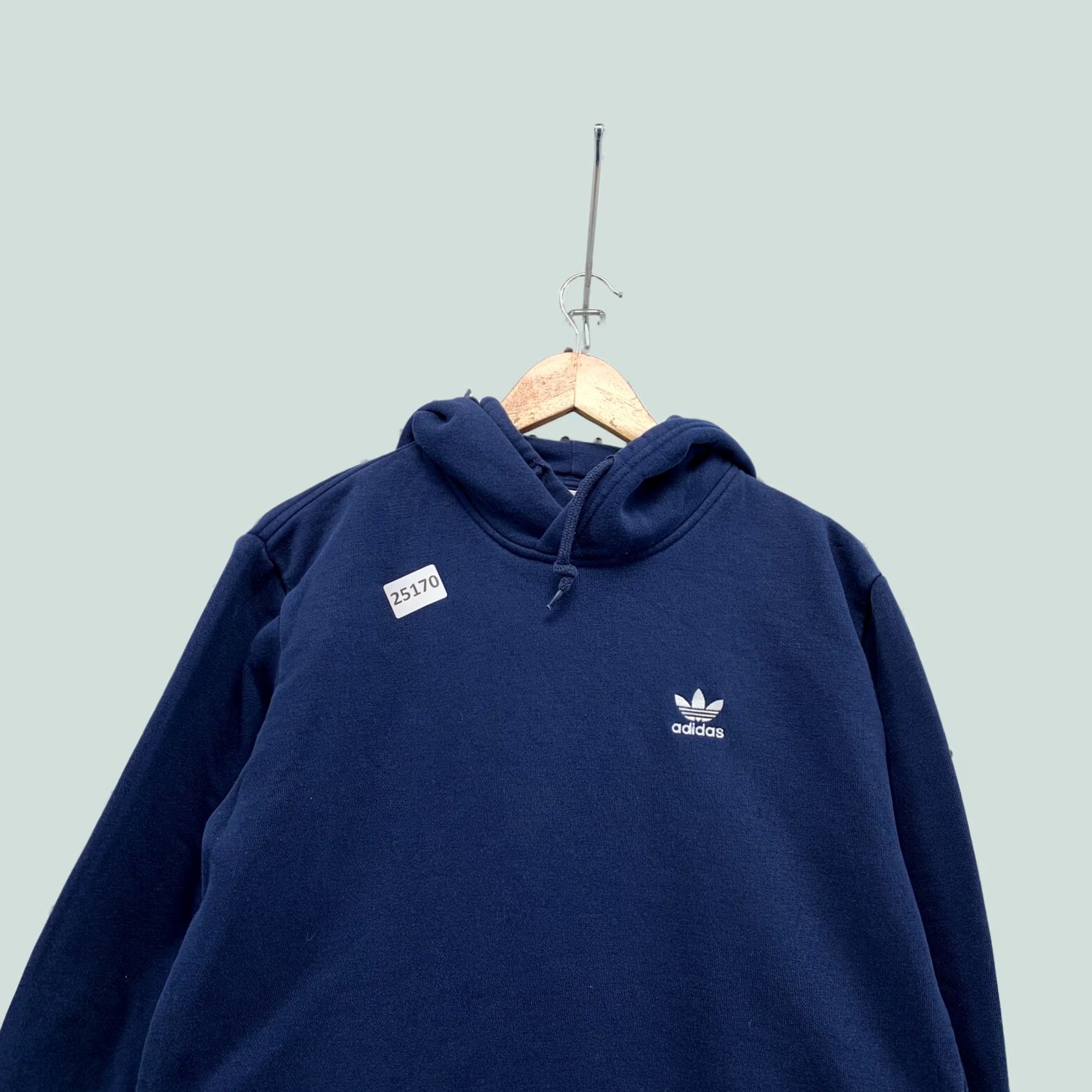 Adidas Adidas Originals Sweatshirt Navy Blue White Logo Mens Small Hooded Size US S / EU 44-46 / 1 - 1 Thumbnail