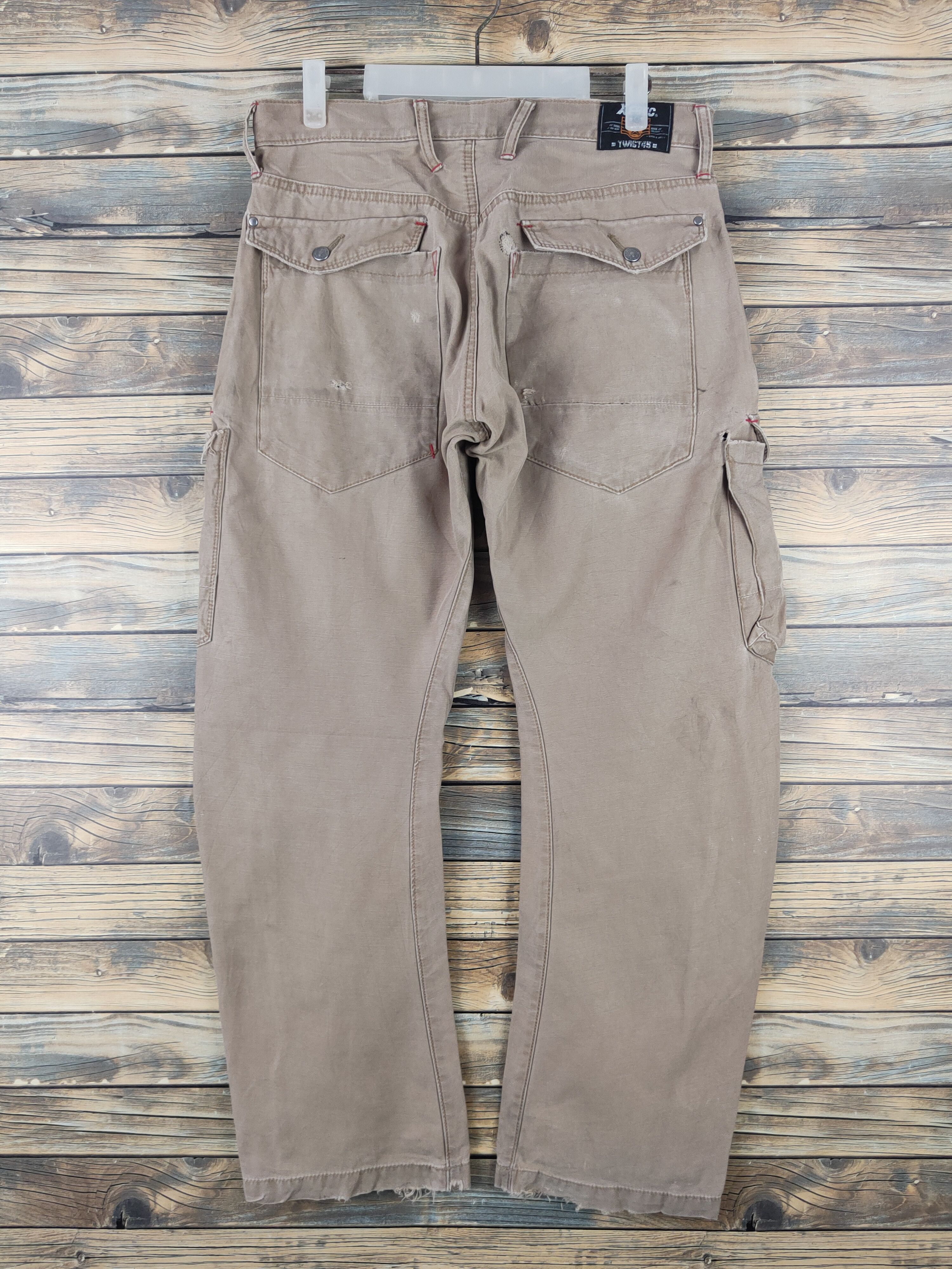 Japanese Brand DL Xebec Beige Multipocket Cargo Pants #46-077 Size US 32 / EU 48 - 7 Thumbnail