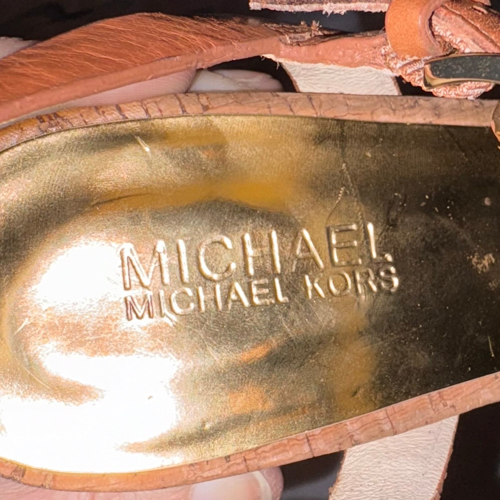 Michael Kors Michael Kors Denim Cork Wedge Sandals 8.5M Espadrille Heels Size US 8.5 / IT 38.5 - 6 Thumbnail