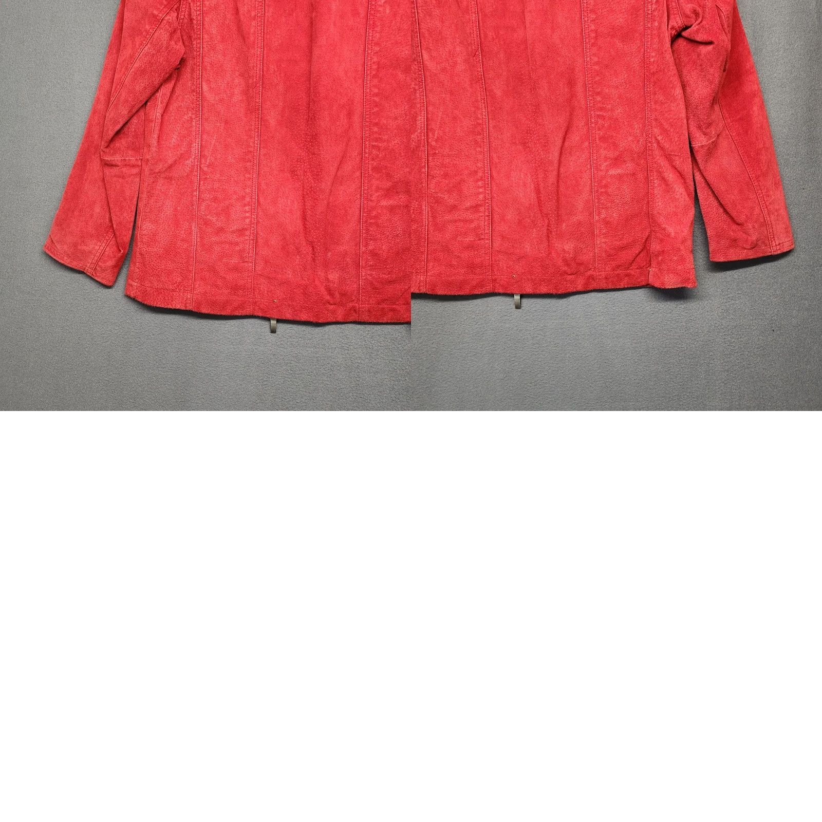 Vintage VINTAGE Chico's Jacket Womens Size S US Small Red Suede Leather Jacket Zip Long Sleeve Fall Winter Women Vintage Y2K Size S / US 4 / IT 40 - 9 Thumbnail