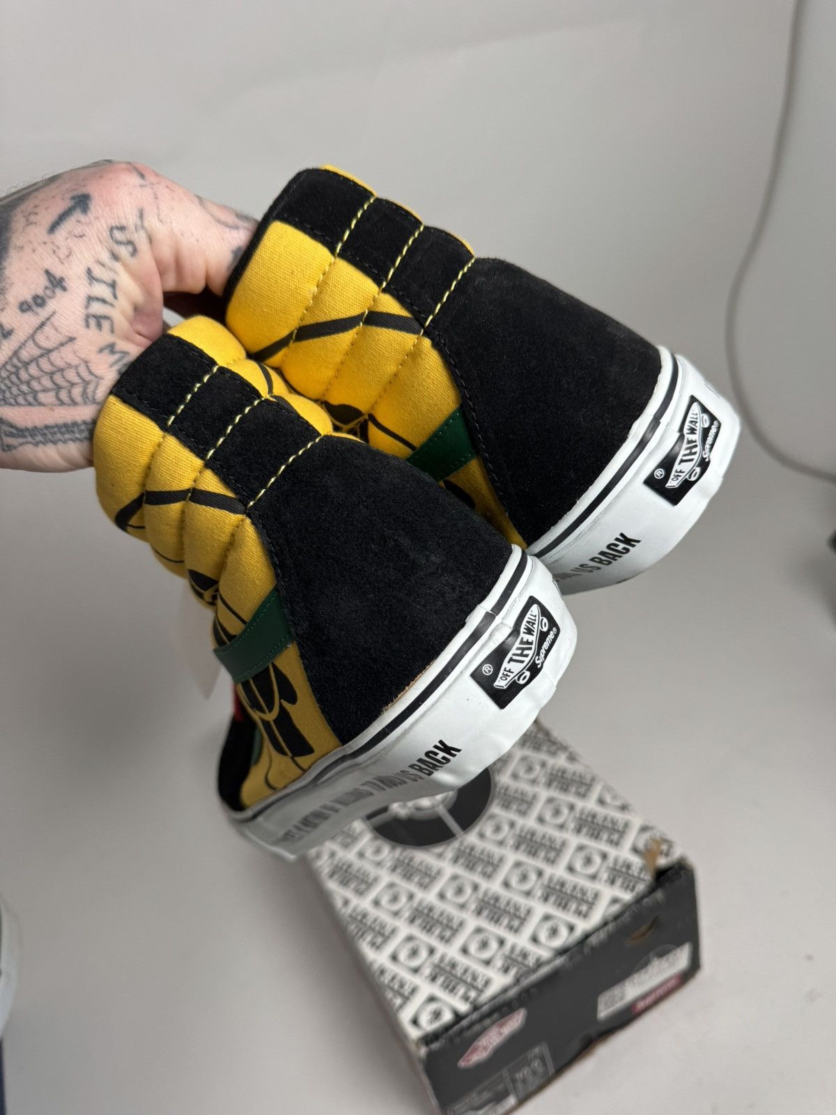 Supreme Rare New 2006 Supreme x Public Enemy x Vans Sk8 Hi Size 10 Size US 10 / EU 43 - 2 Thumbnail