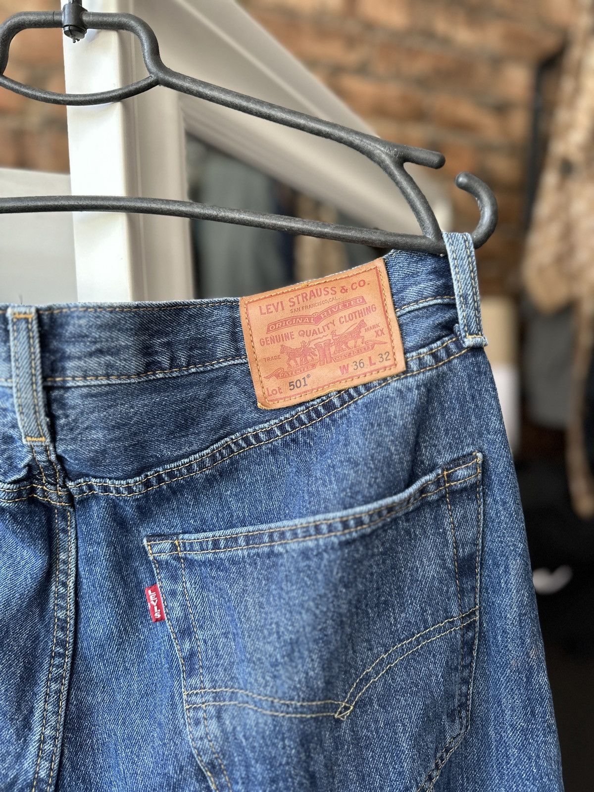 Levi's Men’s Jeans Levi’s 501 Premium Dark Blue Size: 36/32 Size US 36 / EU 52 - 3 Thumbnail