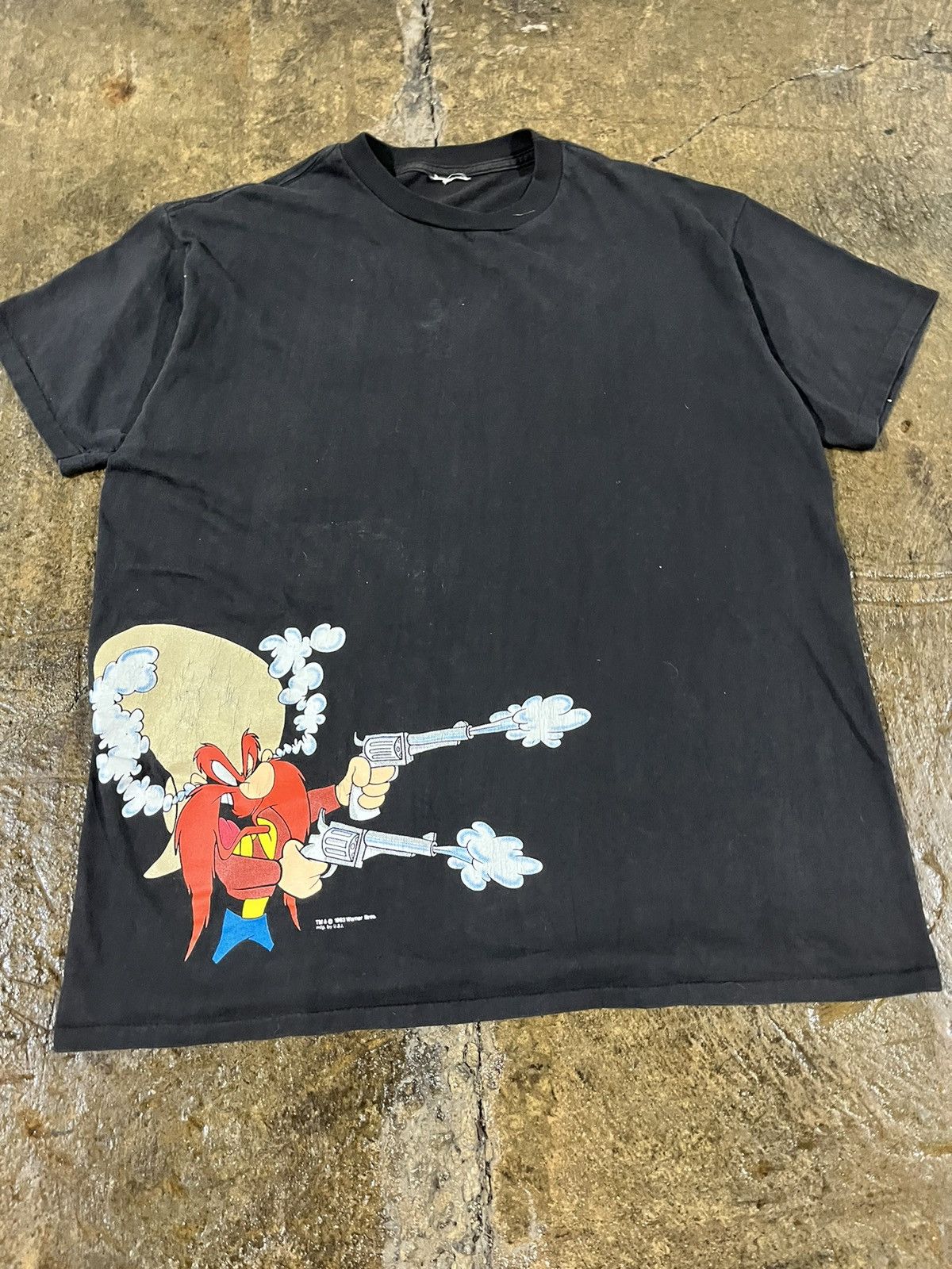 Cartoon Network × Vintage Crazy Vintage 90s Bugs Bunny Yosemite Sam Looney Tunes Tee Size US XL / EU 56 / 4 - 3 Thumbnail