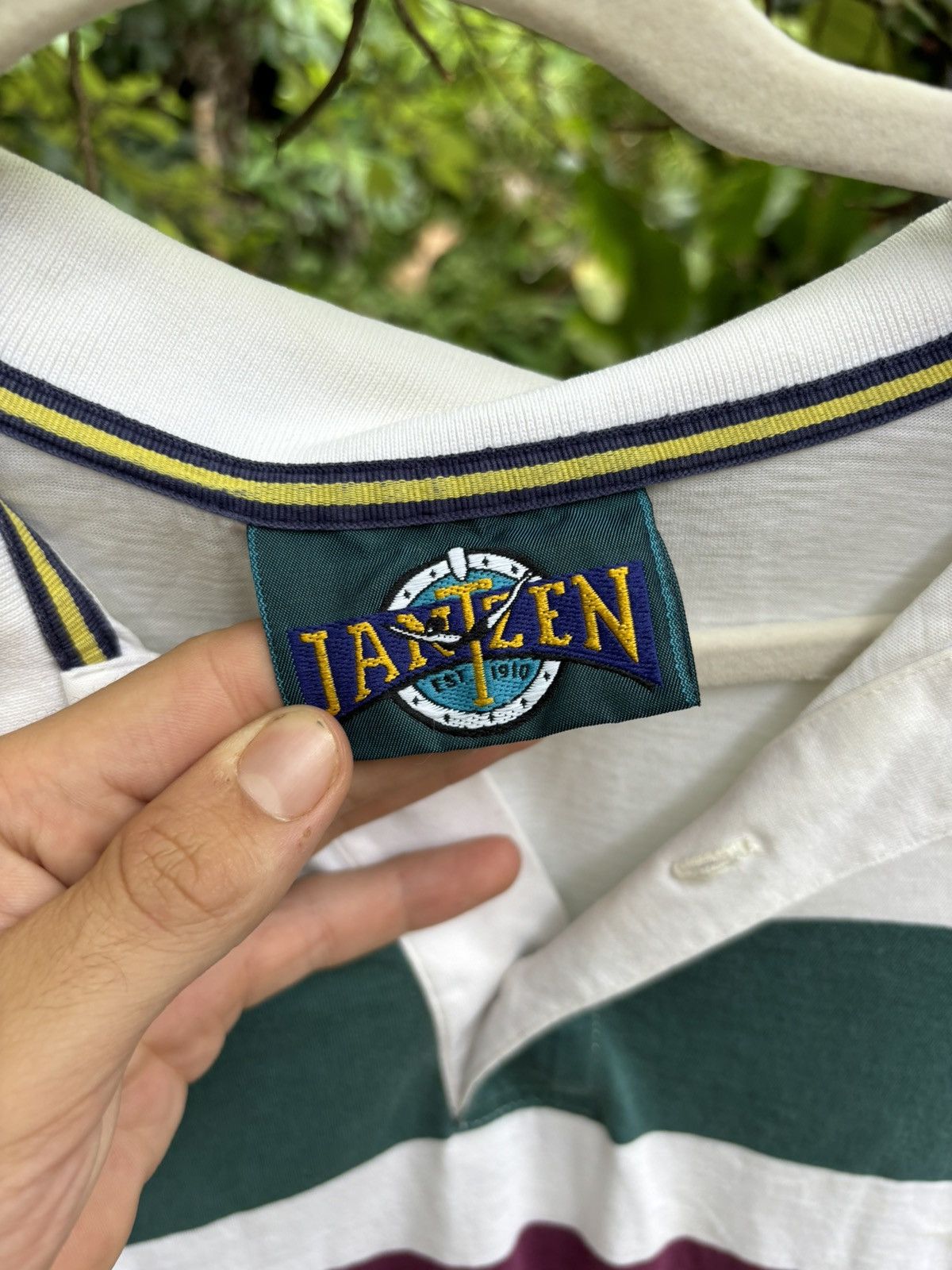 Vintage 90s Striped Polo Size US XL / EU 56 / 4 - 2 Thumbnail