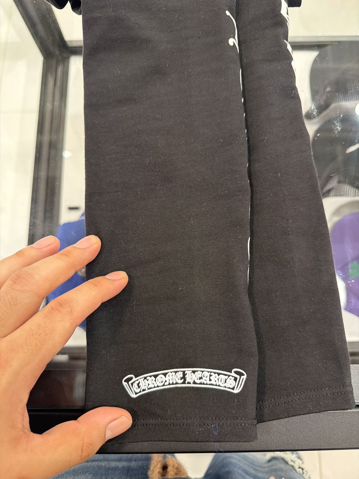 Chrome Hearts Chrome Hearts Scroll Black Leggings Size 28" / US 6 / IT 42 - 3 Thumbnail