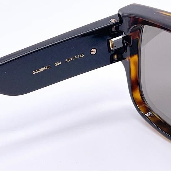 Gucci Authentic- New GUCCI SIlver Square Men's Sunglasses GG0664S Size ONE SIZE - 3 Thumbnail